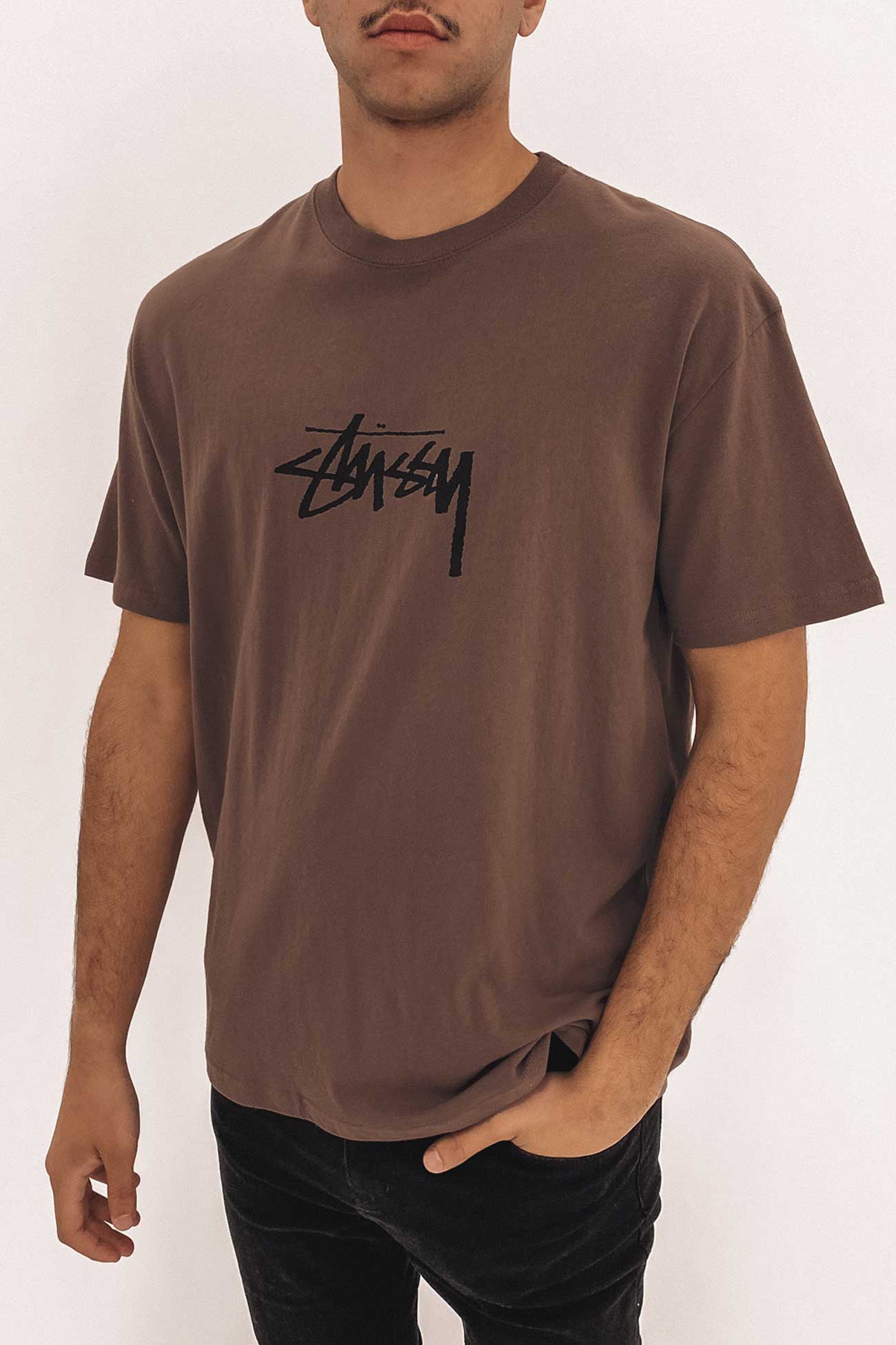 Stock Short Sleeve Tee Brown