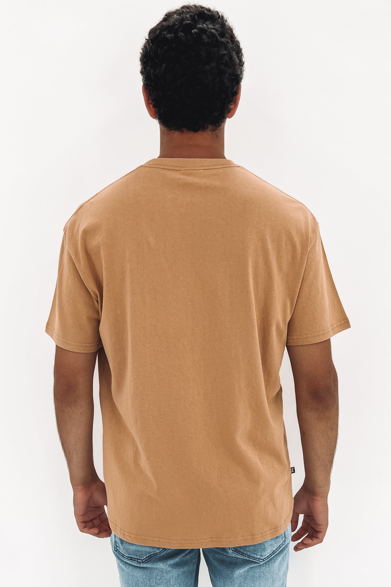 Stock Short Sleeve Tee Tan