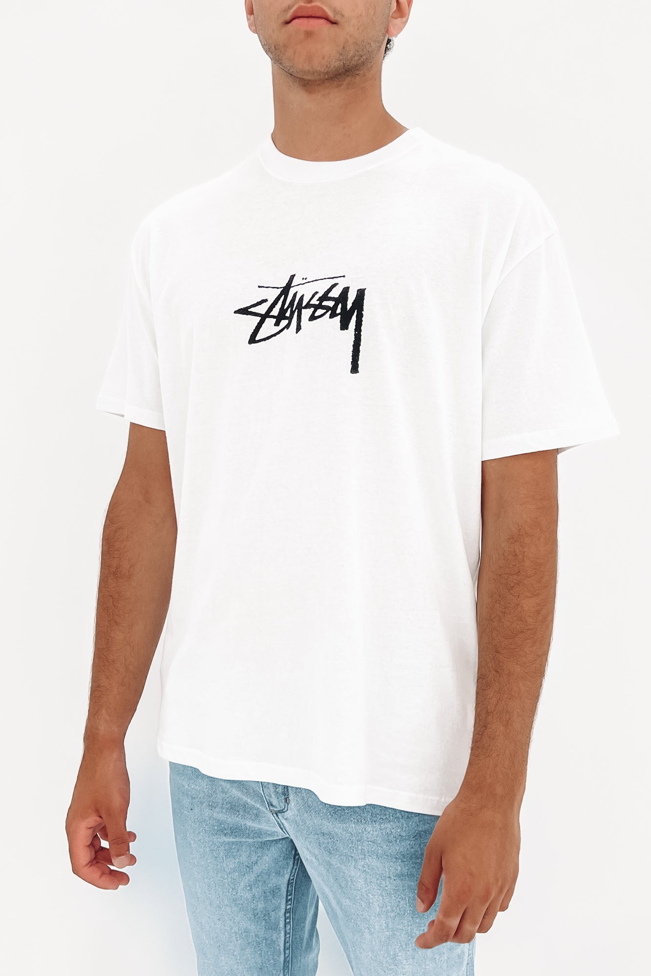 Stock Short Sleeve Tee White