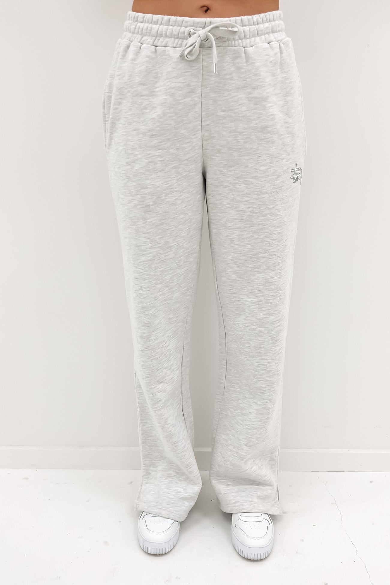 Stock Wide Leg Trackpant Snow Marle