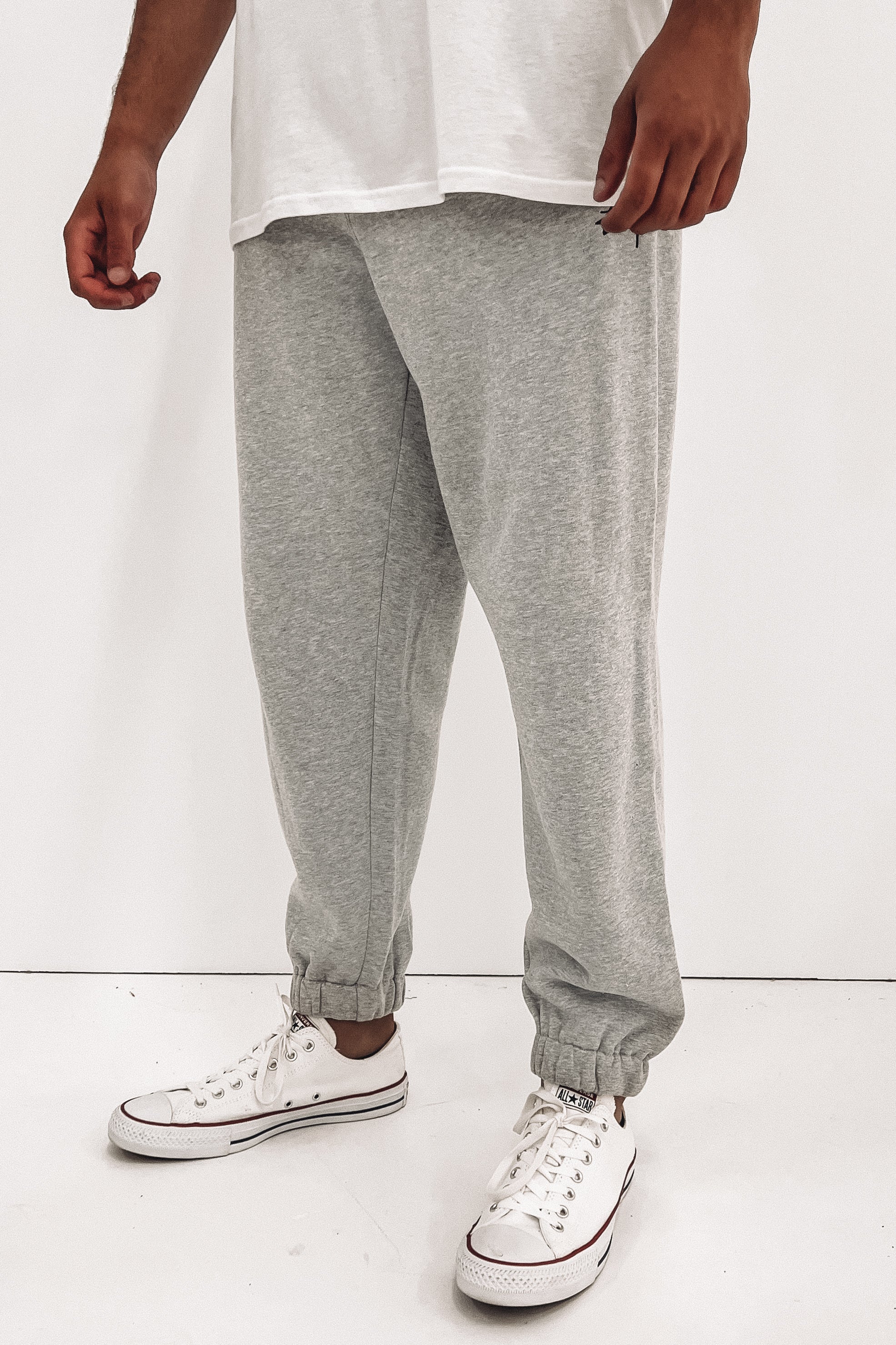 Stock Trackpant True Grey Marle