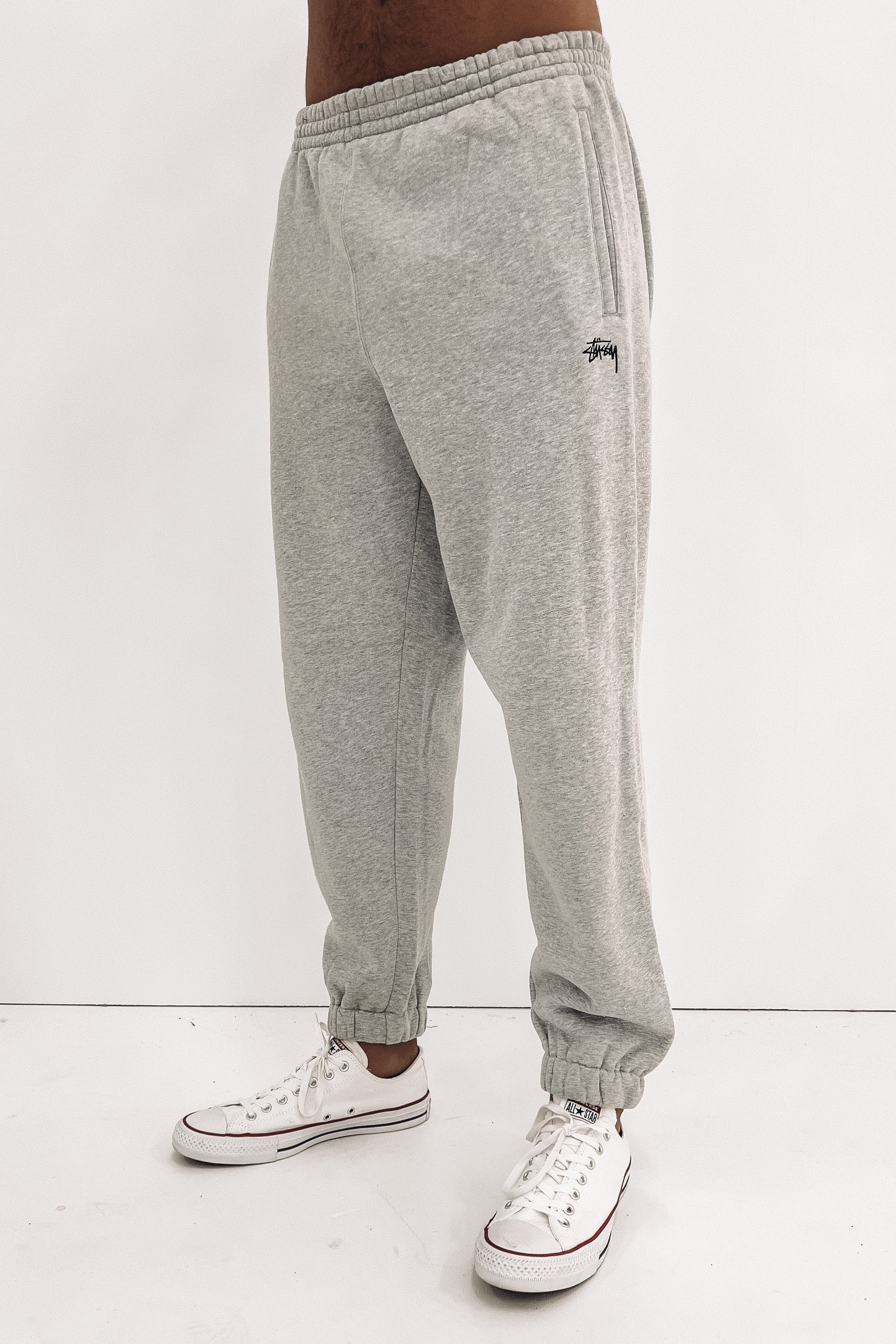 Stock Trackpant True Grey Marle