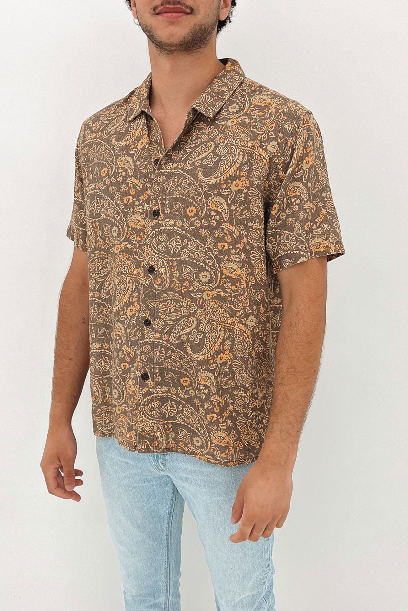 Sumbawa Short Sleeve Shirt Brown