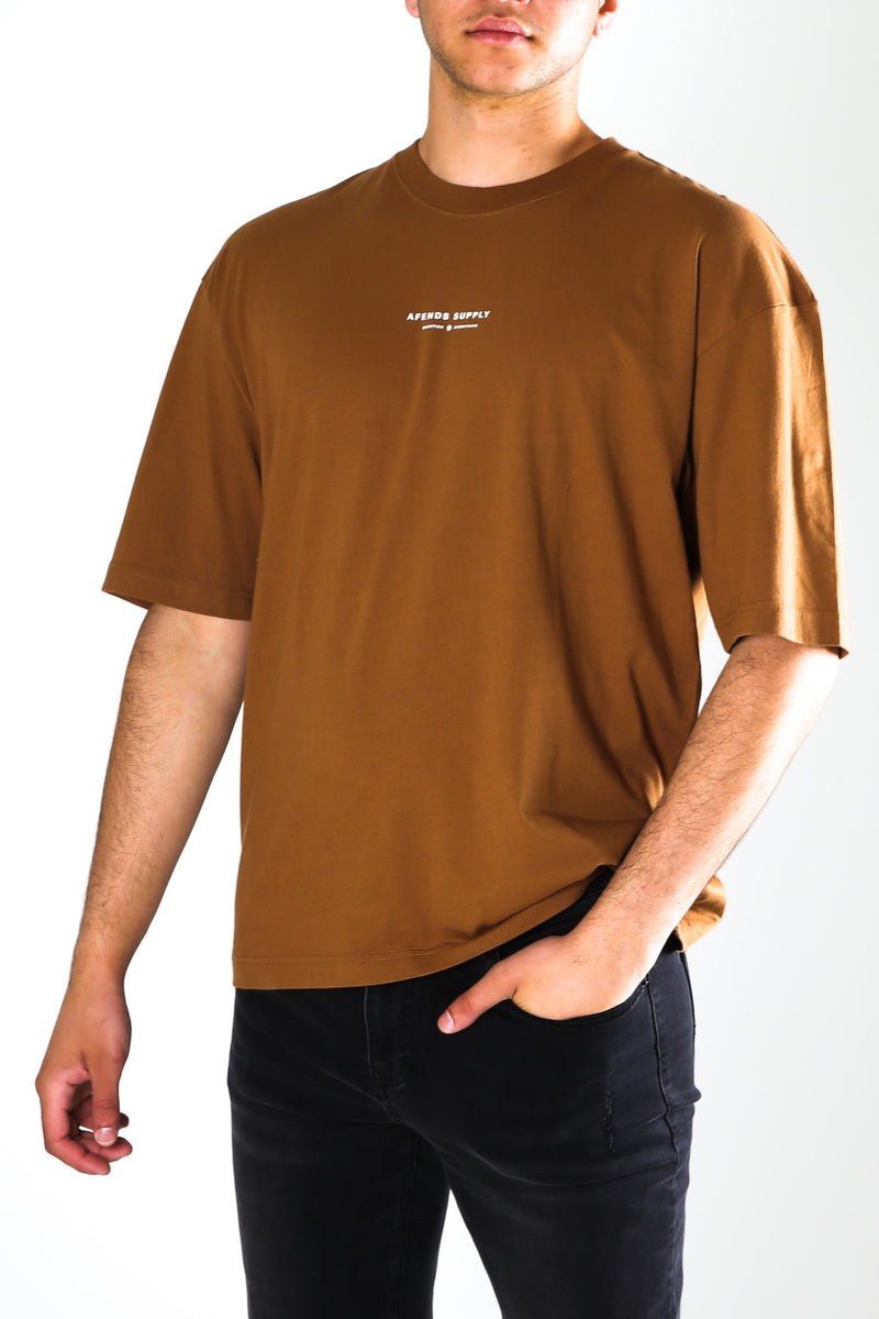 Supply Recycled Oversized T-Shirt Camel