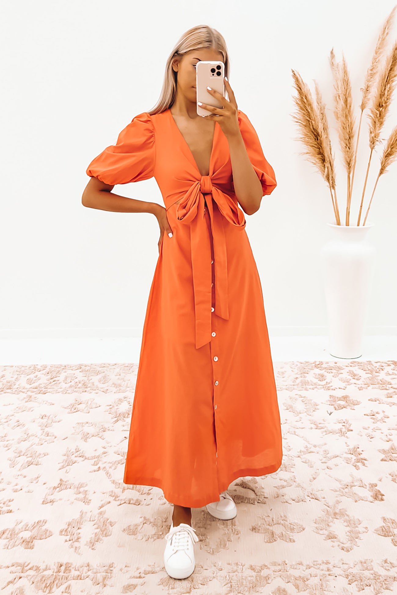 Taneisha Maxi Dress Orange