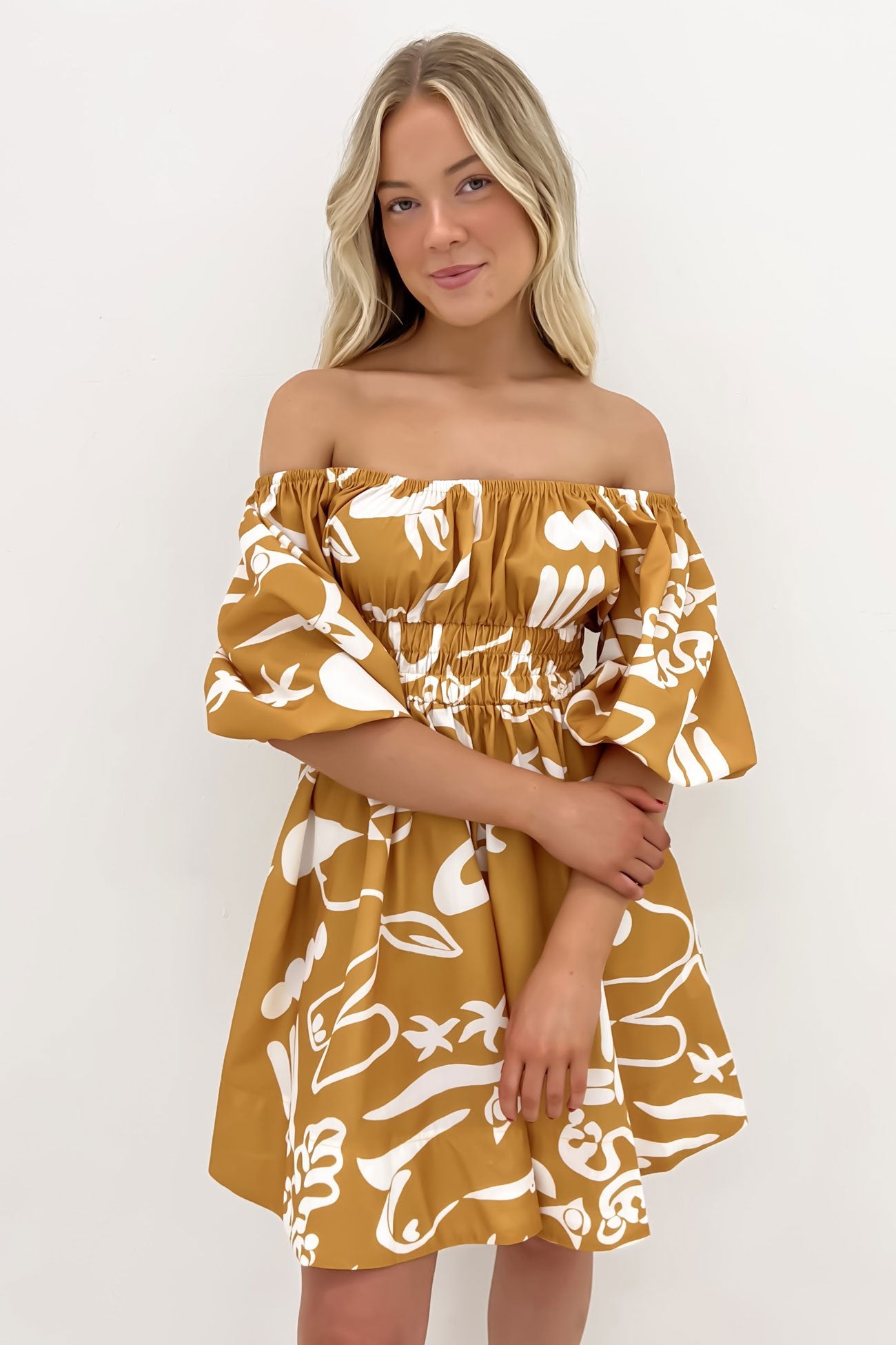 Tate Mini Dress Mustard