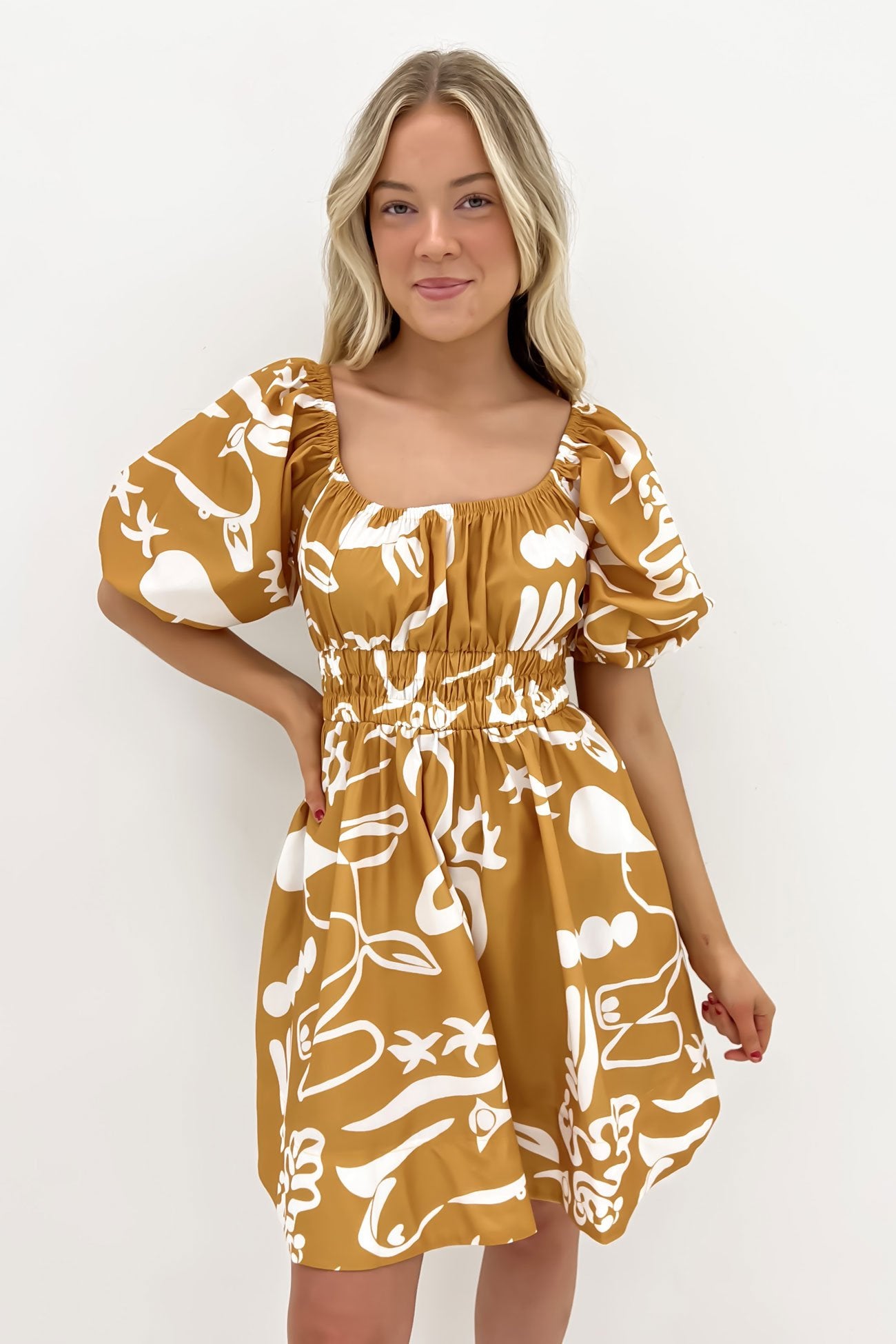 Tate Mini Dress Mustard