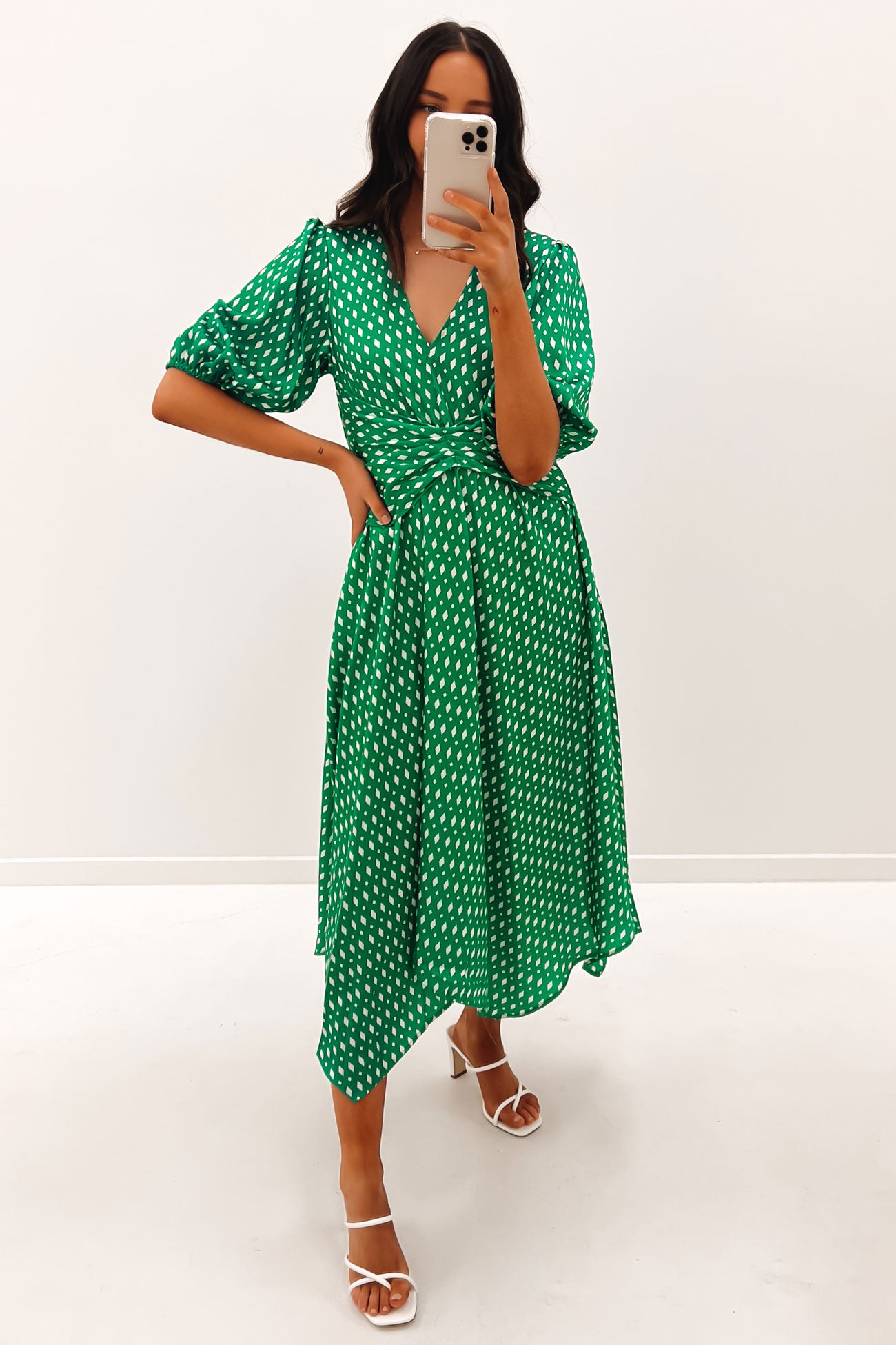 Tayla Midi Dress Emerald