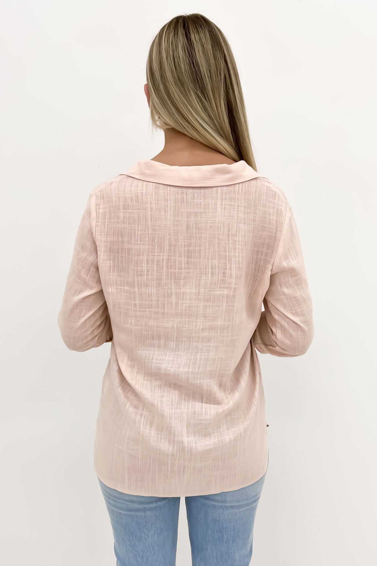 Taylor Long Sleeve Shirt Blush