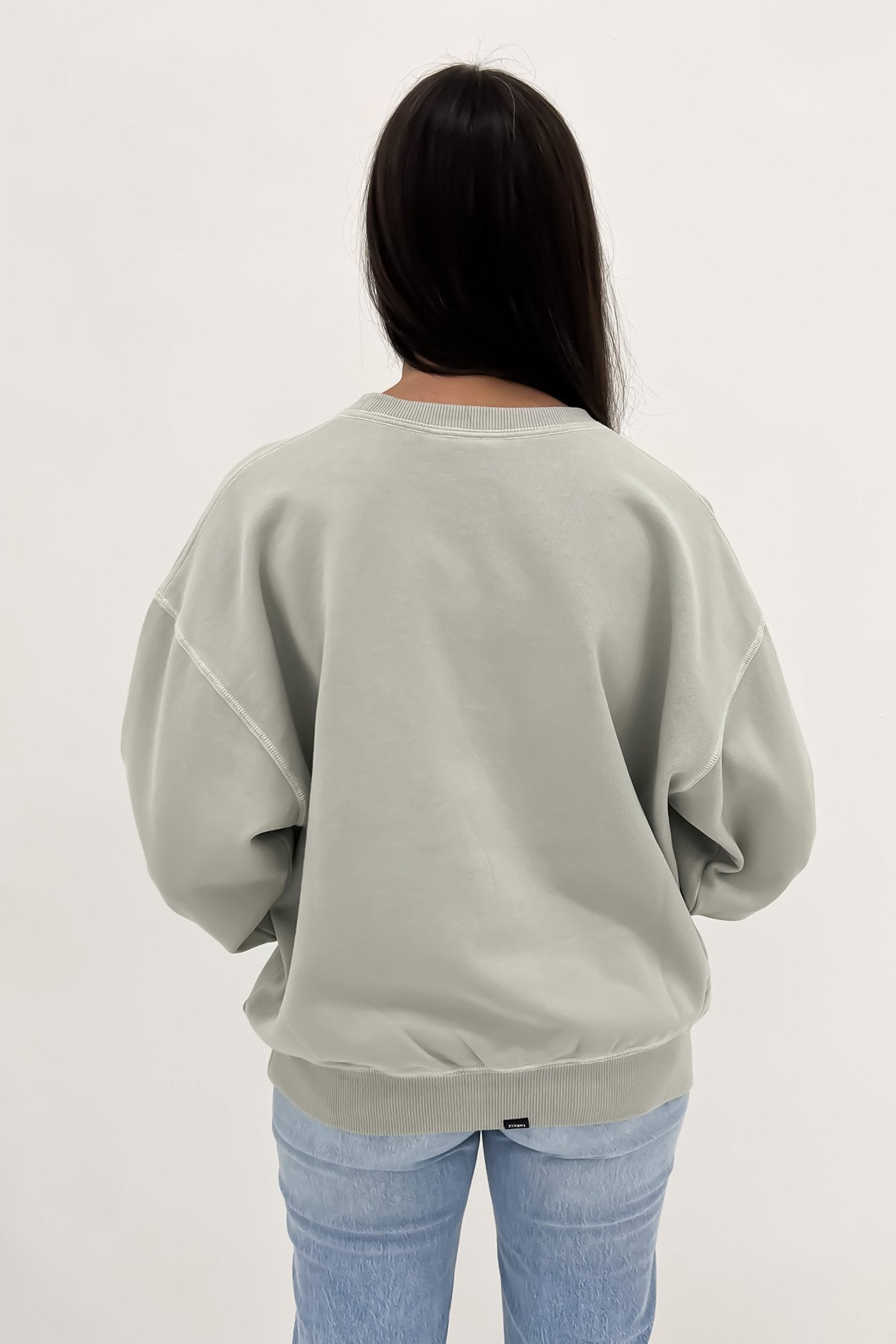 Tempo Retro Slouch Crew Sage Grey