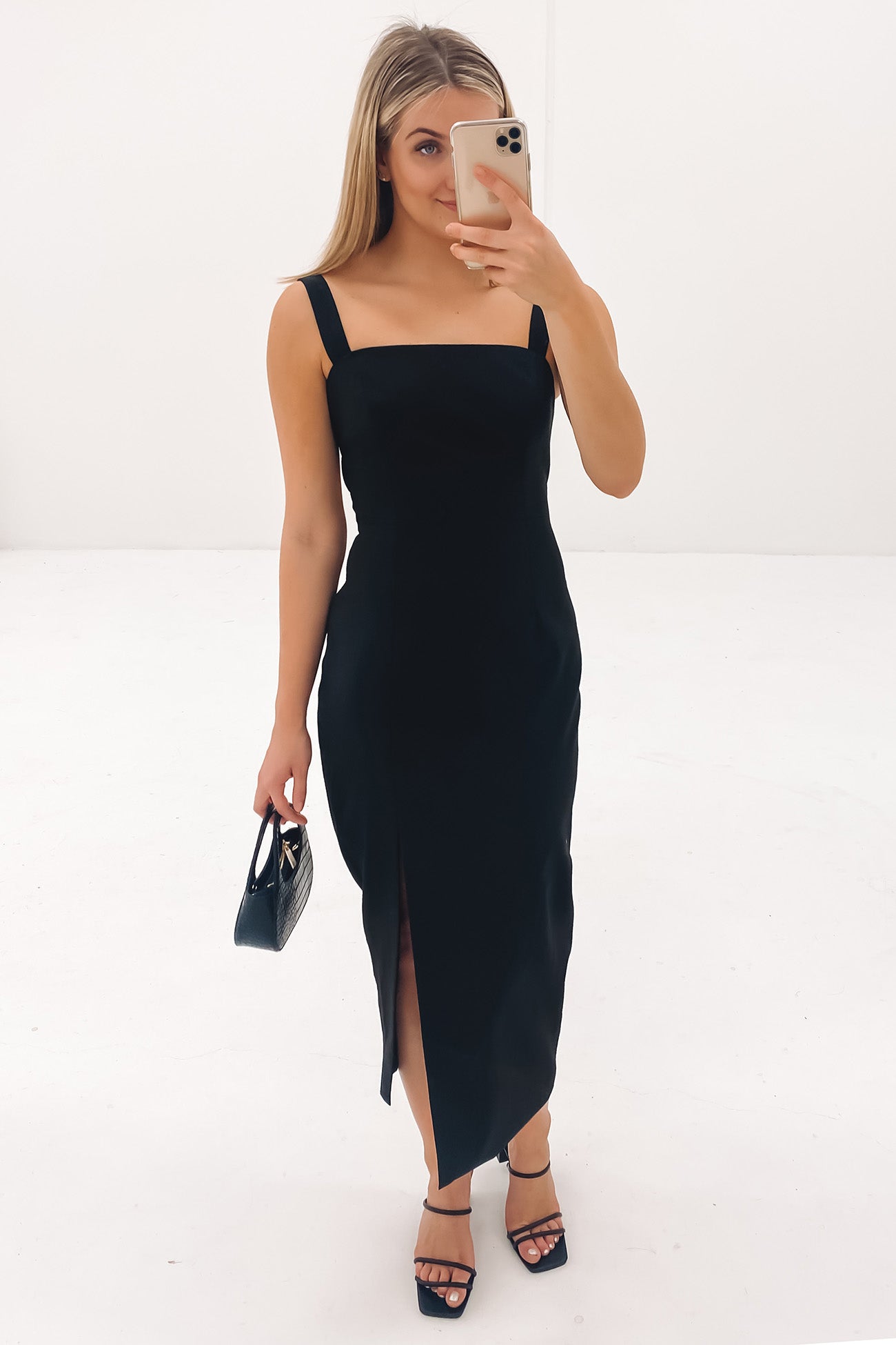 The Intuition Midi Dress Black