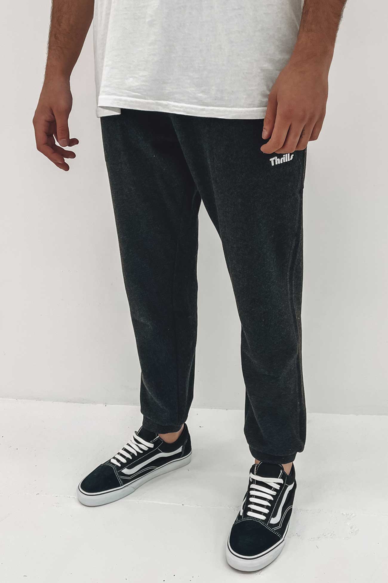 Thrills Limitless Fleece Pant Black Heather