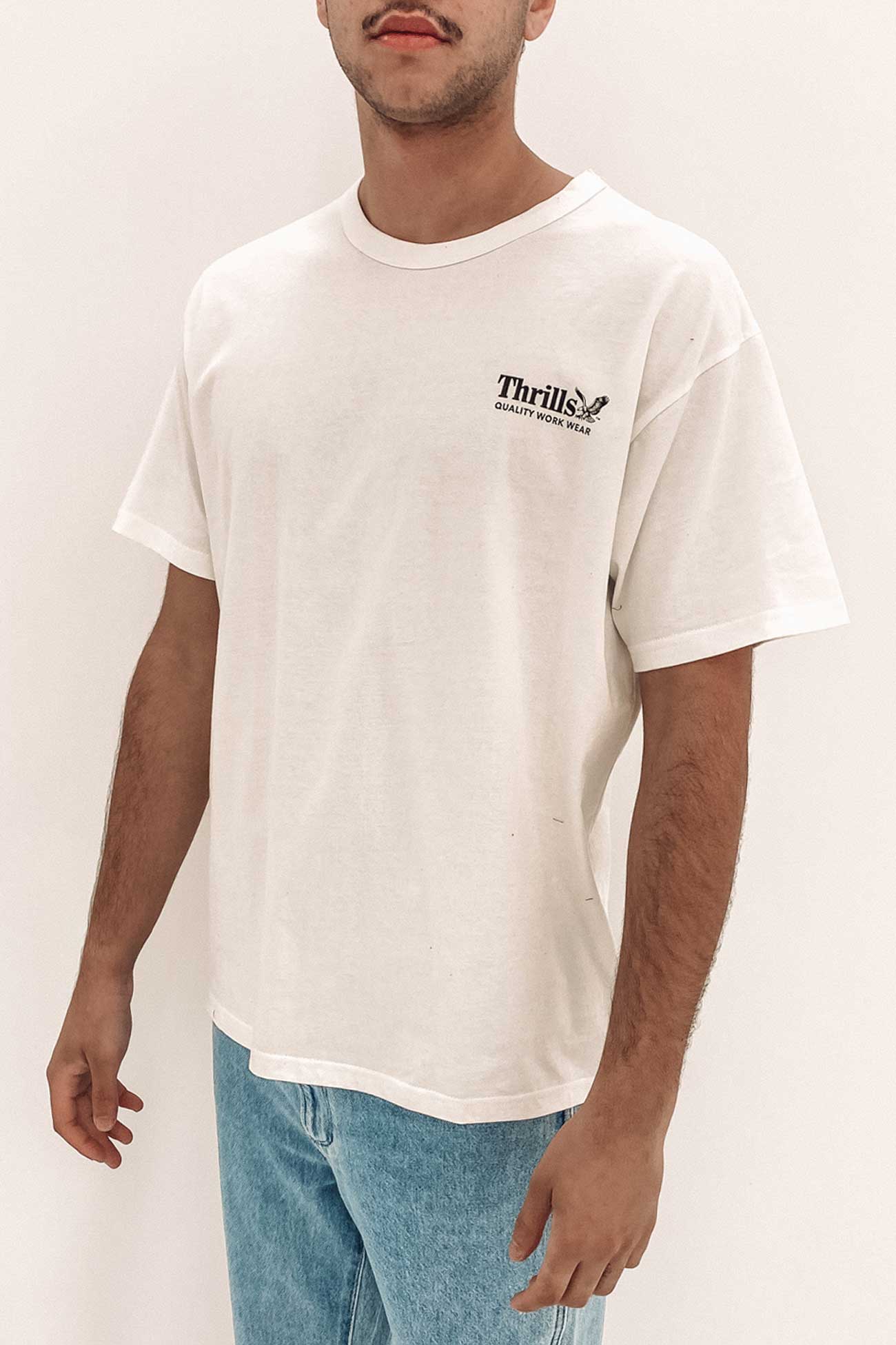 Thrills Workwear Box Fit Tee White