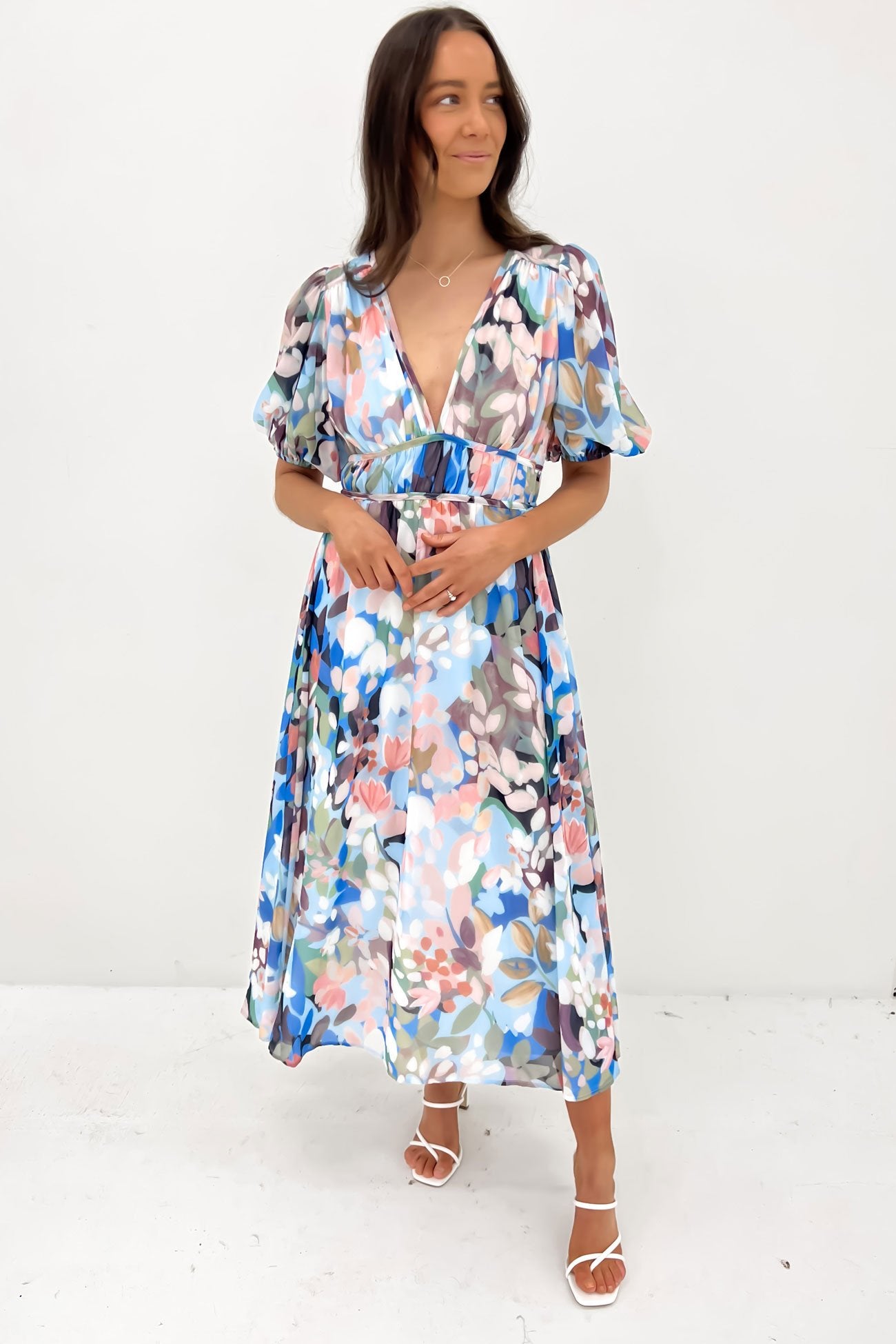 Tiara Maxi Dress Blue Multi