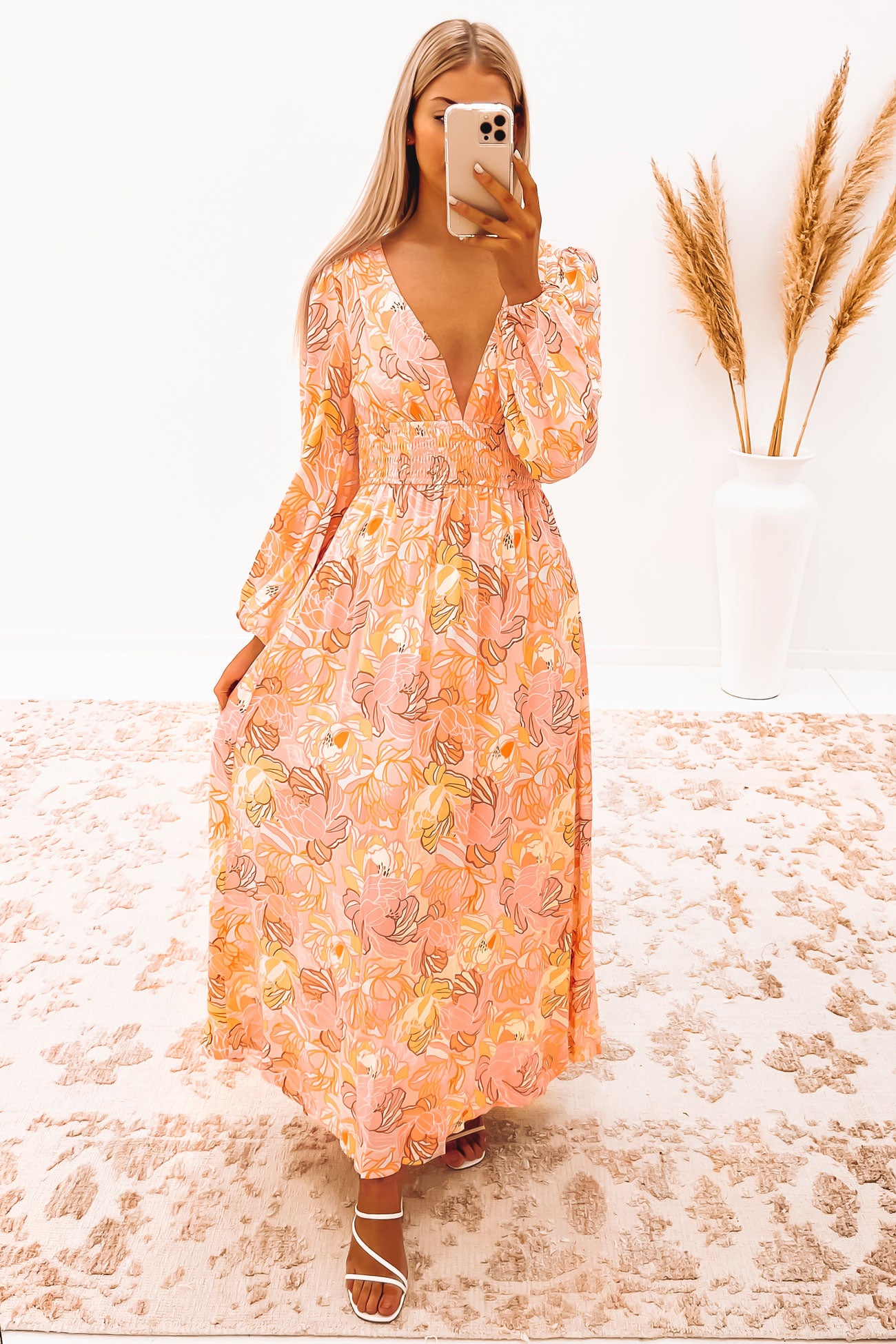 Tilbury Maxi Dress Pink Floral