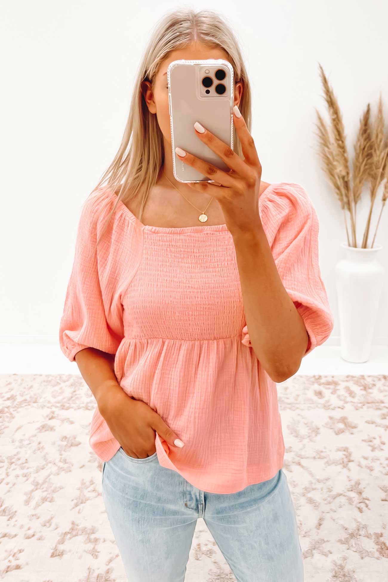 Tilly Top Peach