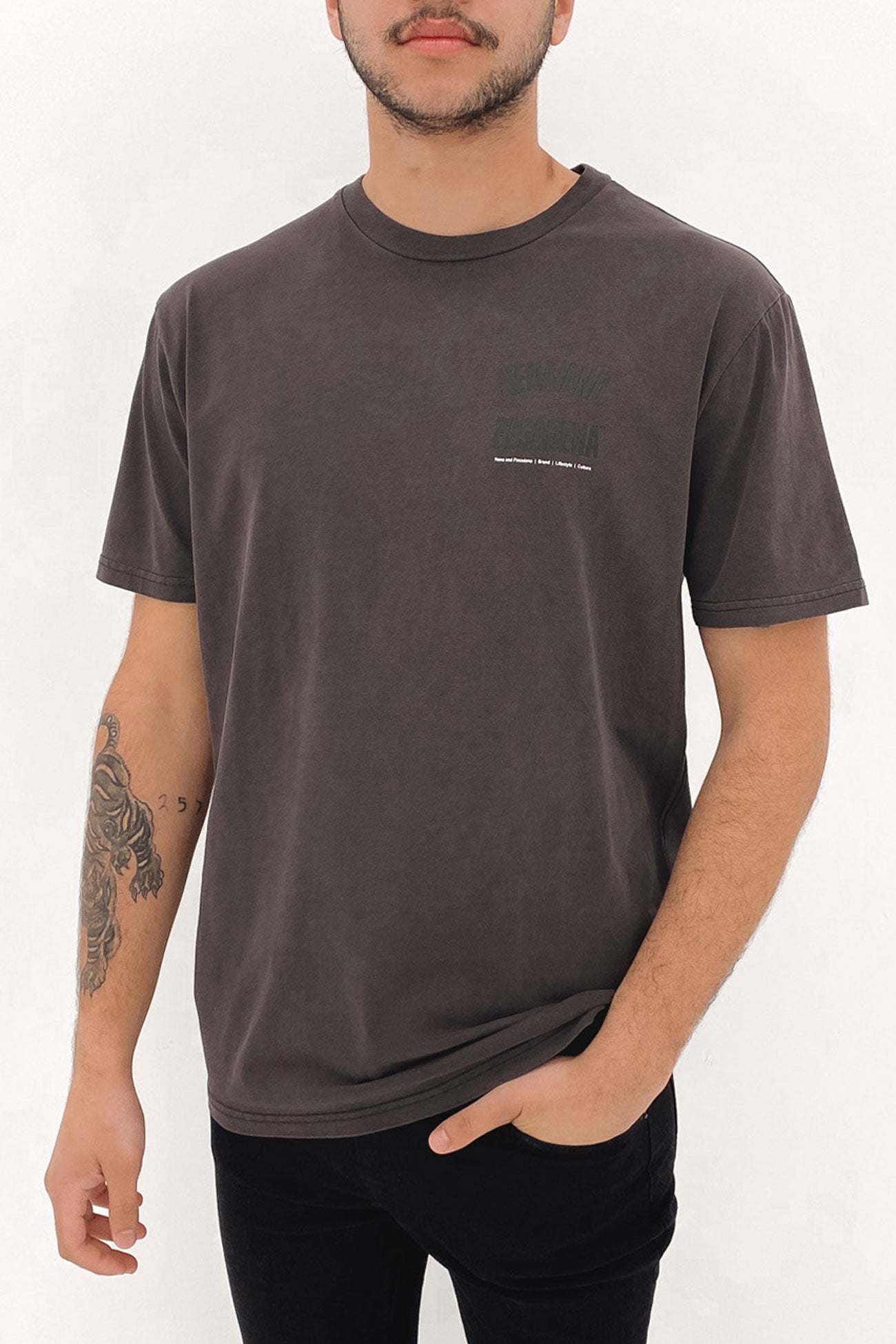 Transfer Relaxed Tee Pigment Shale Brown