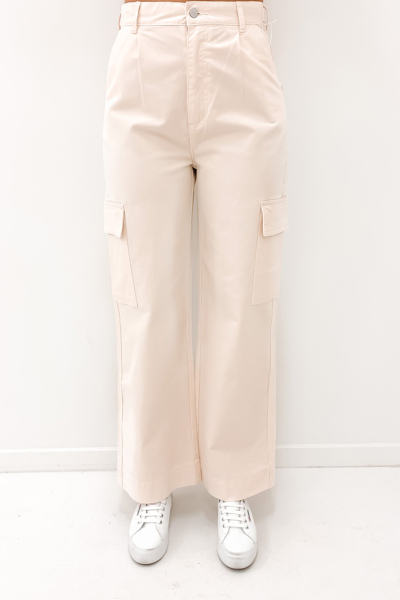 Twill Cargo Pant Natural