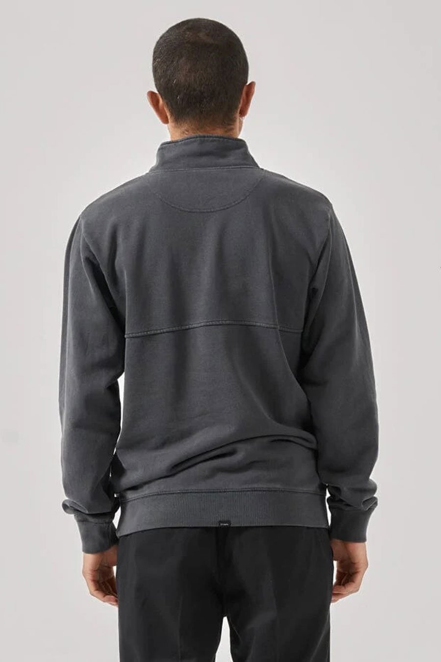 Two Minds Quarter Zip Fleece Dark Charcoal