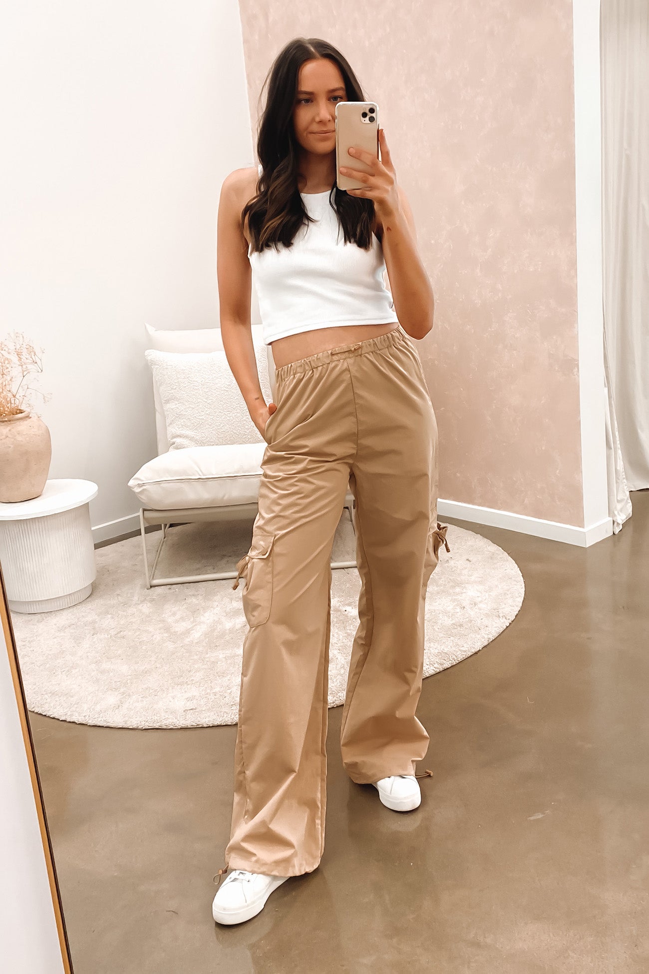 Tylah Parachute Pant Sand