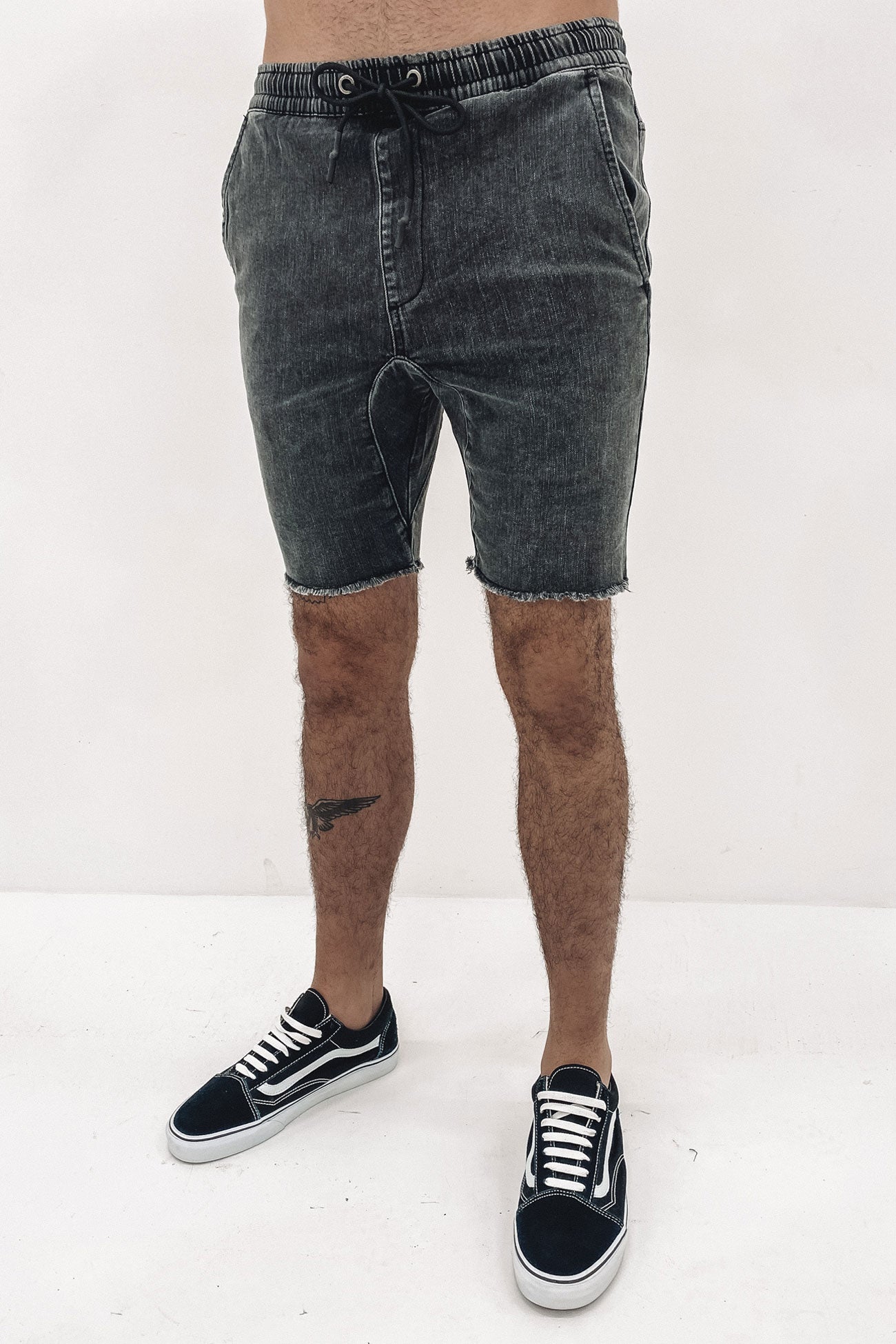 Ultra Denim Short Washed Black