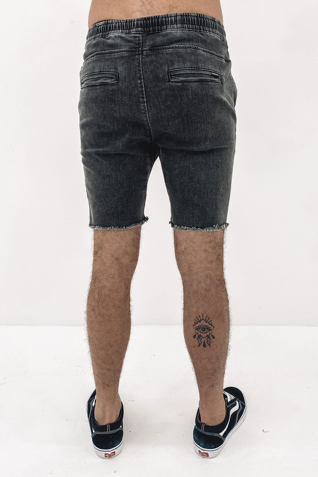 Ultra Denim Short Washed Black