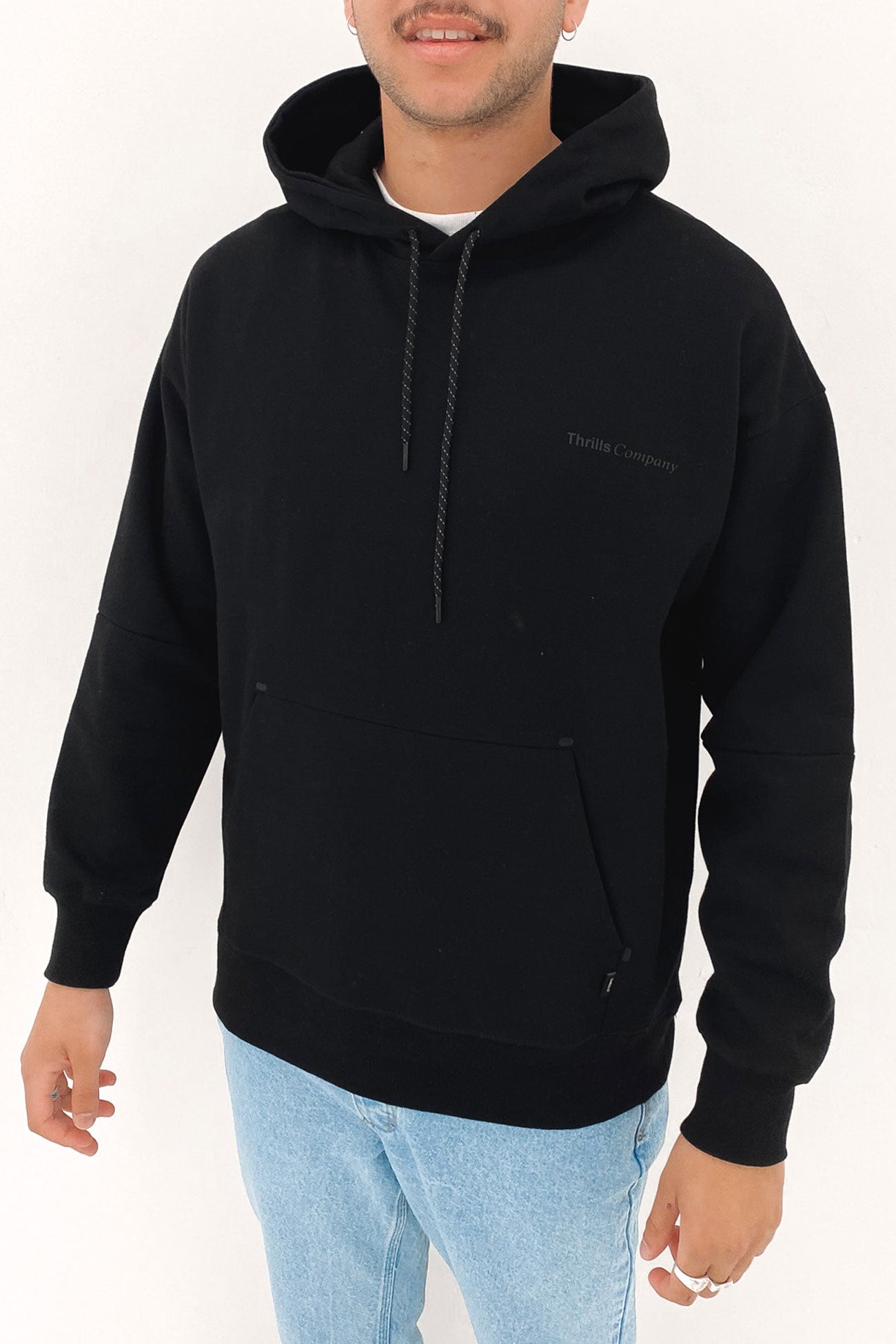 Underground Slouch Pull On Hood Black