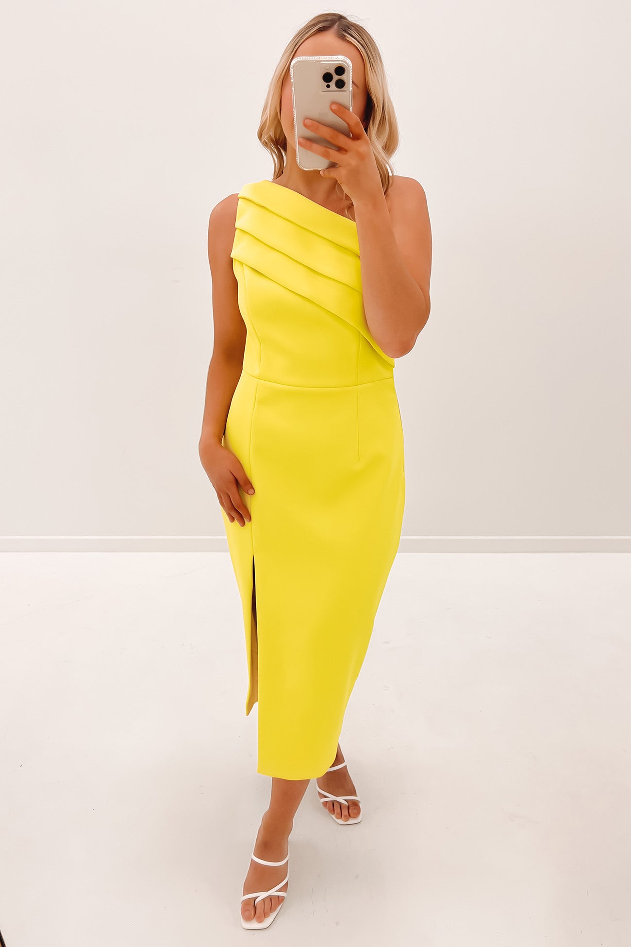 Unveil Midi Dress Citrus