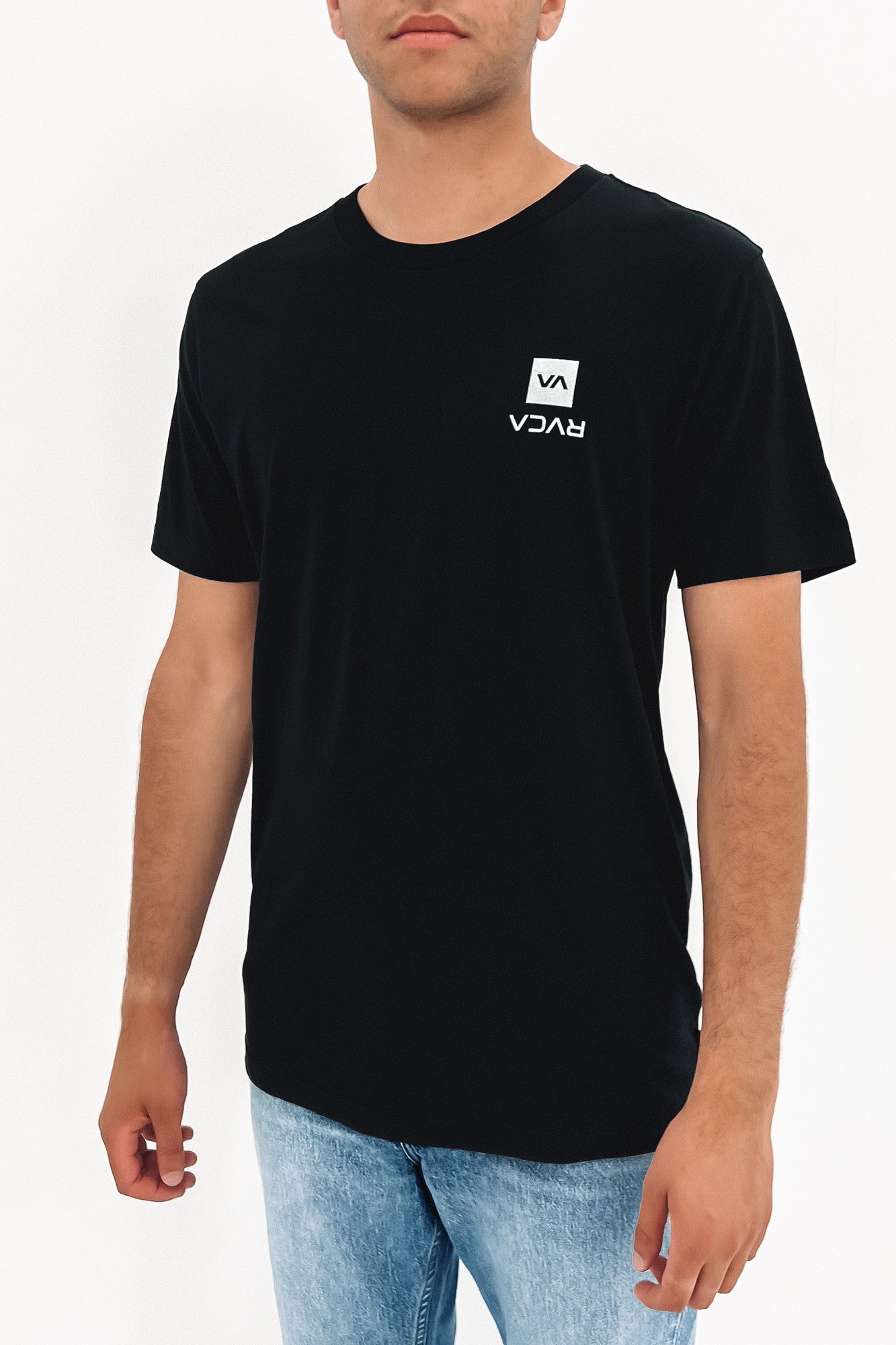 Upstate Short Organic Sleeve Tee Black