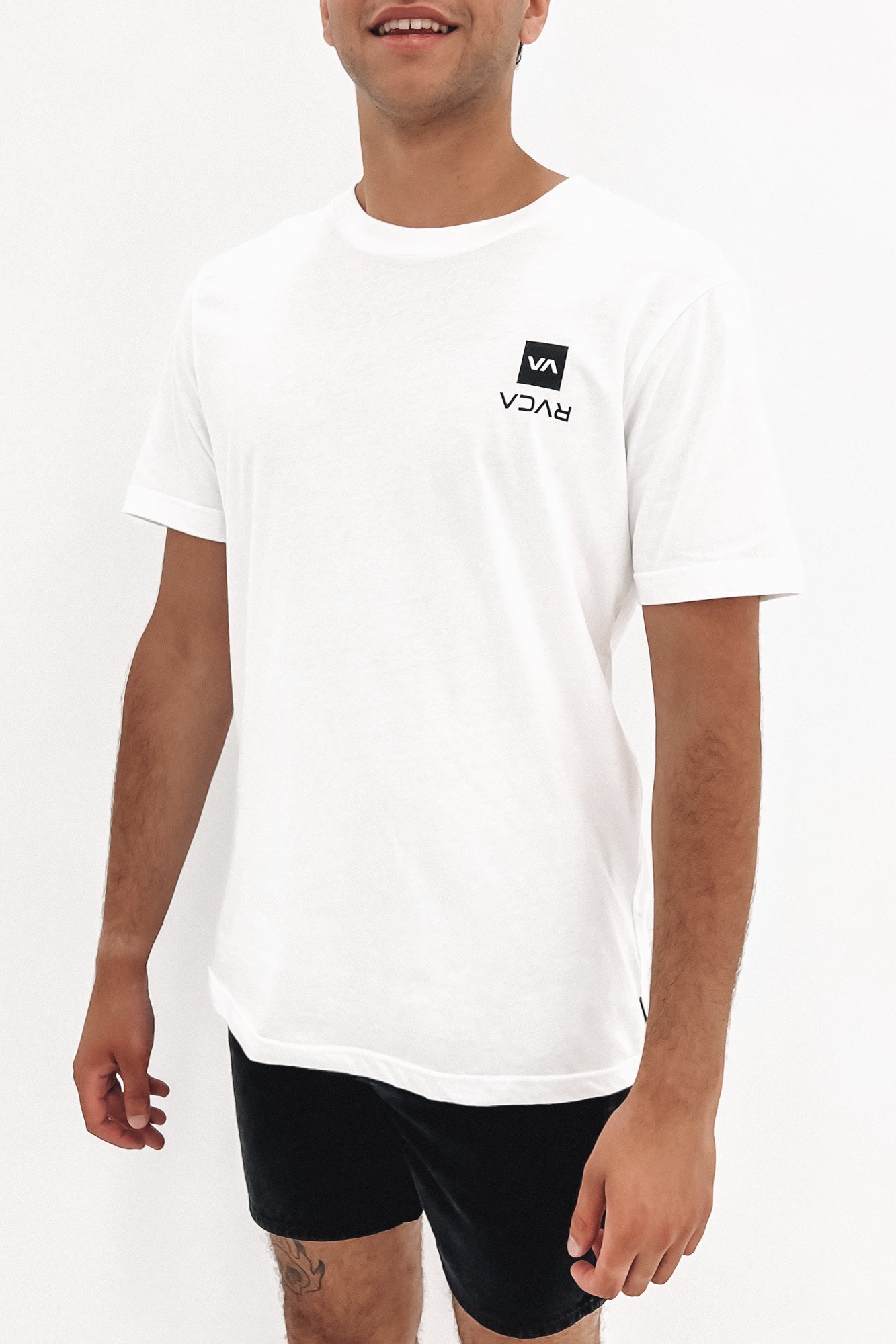 Upstate Short Organic Sleeve Tee White