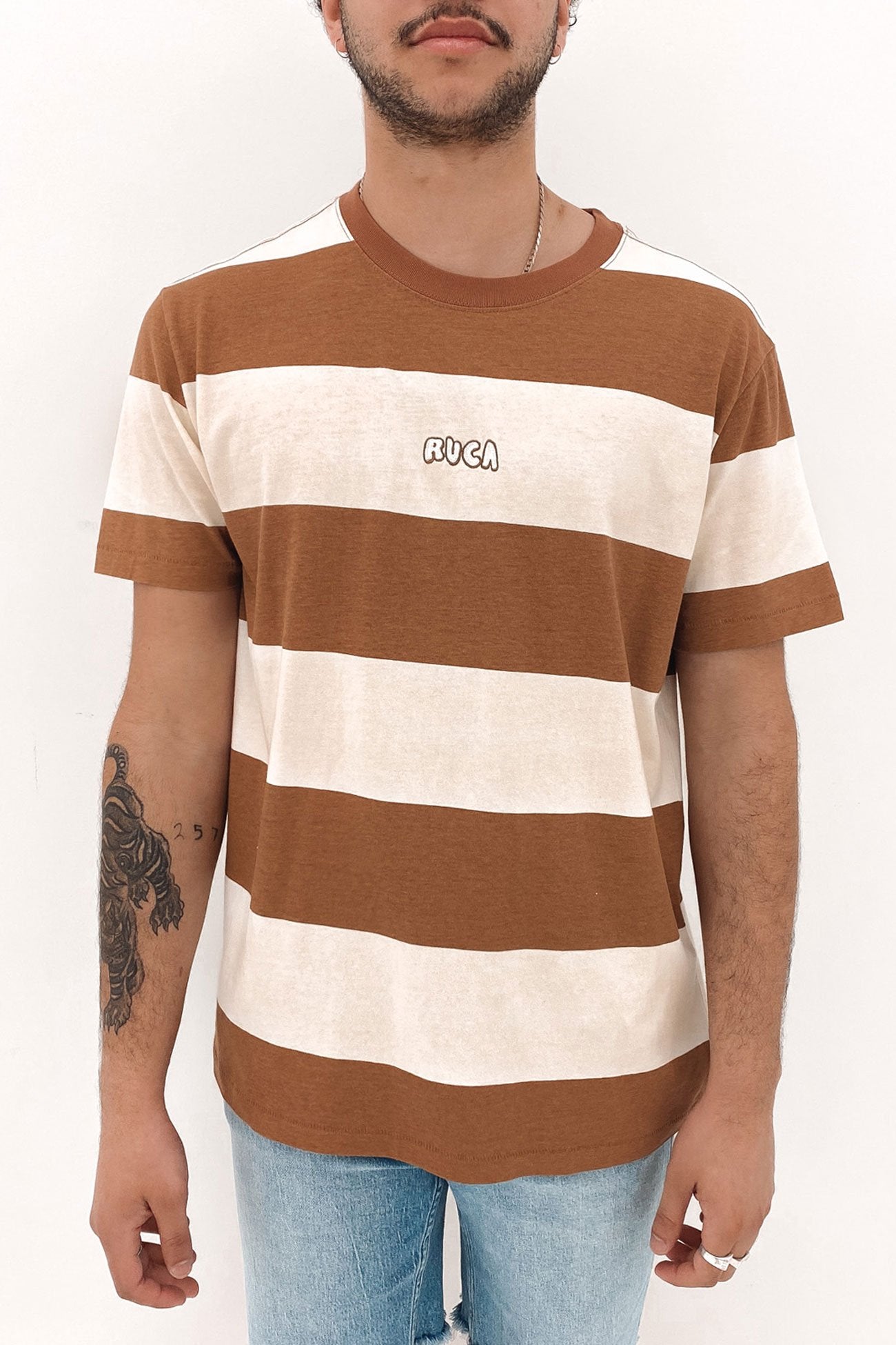 Utopian Stripe Short Sleeve Tee Salt