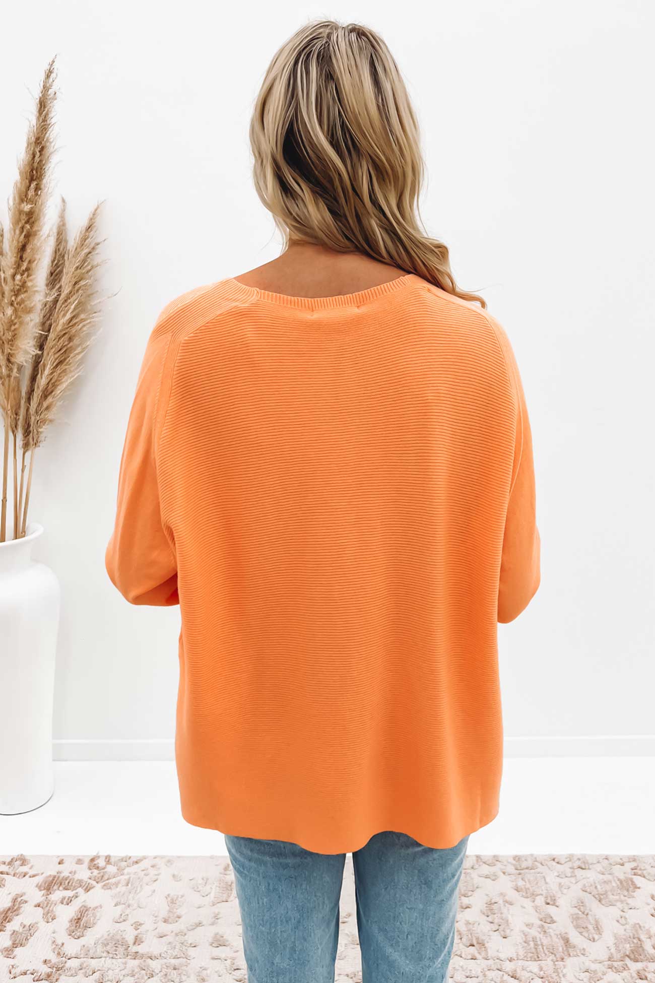 Valentina Knit Top Orange