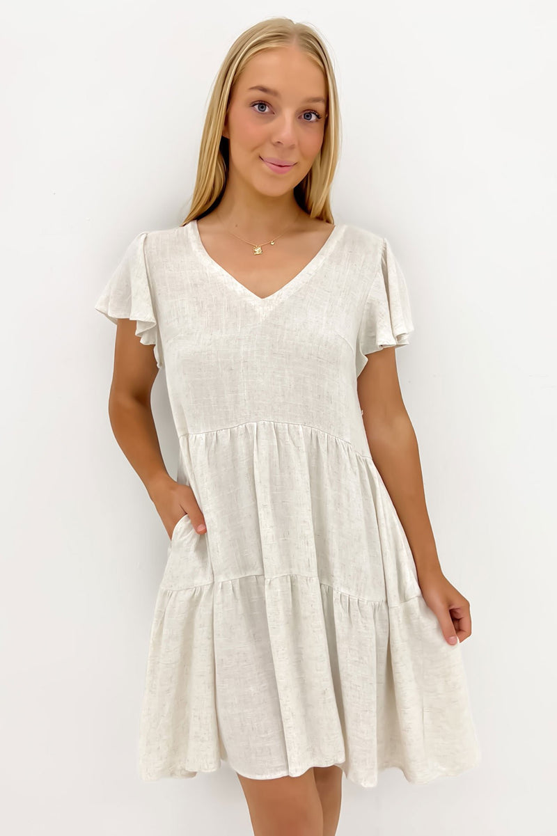 Valery Mini Dress Oatmeal