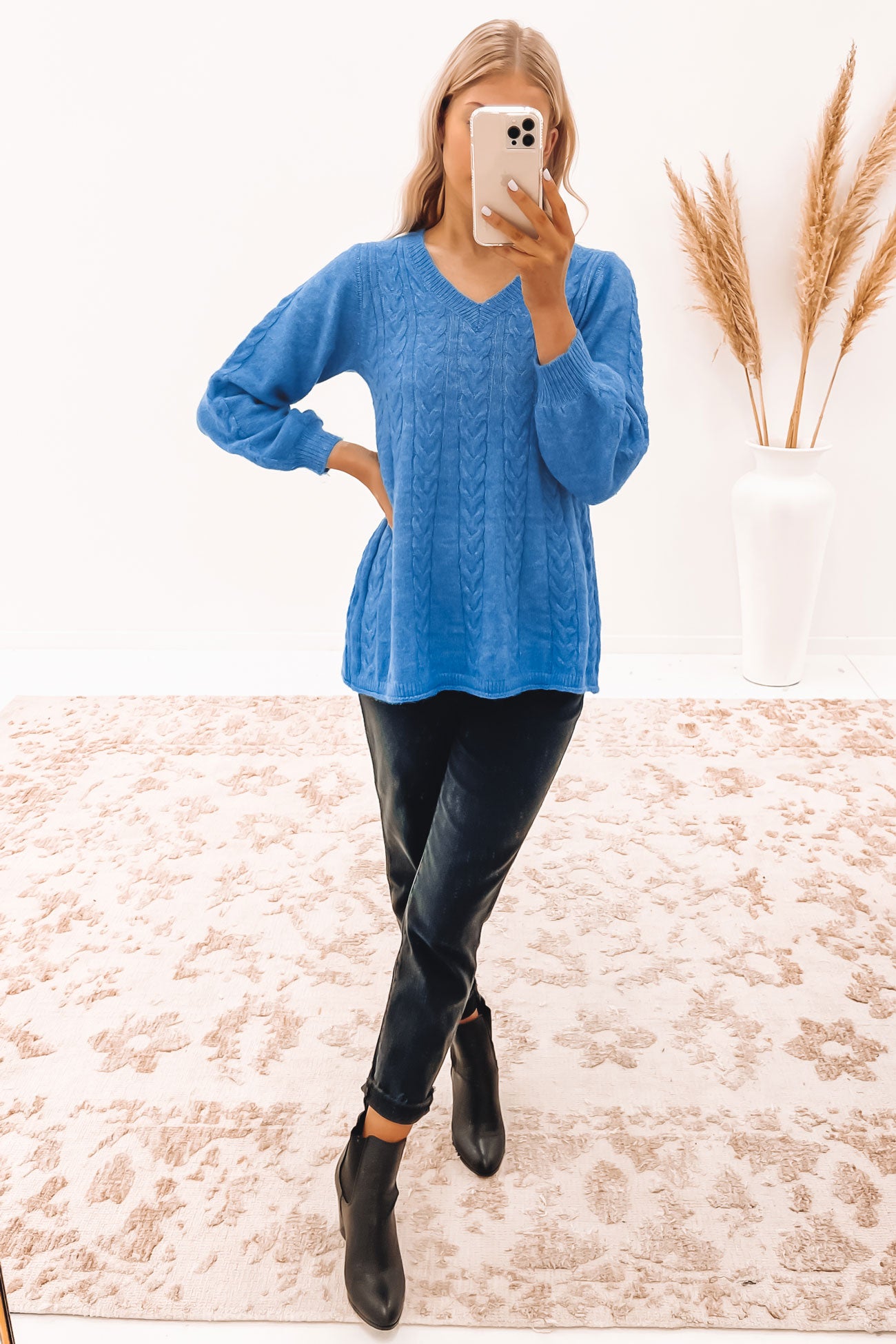 Vanessa Knit Blue