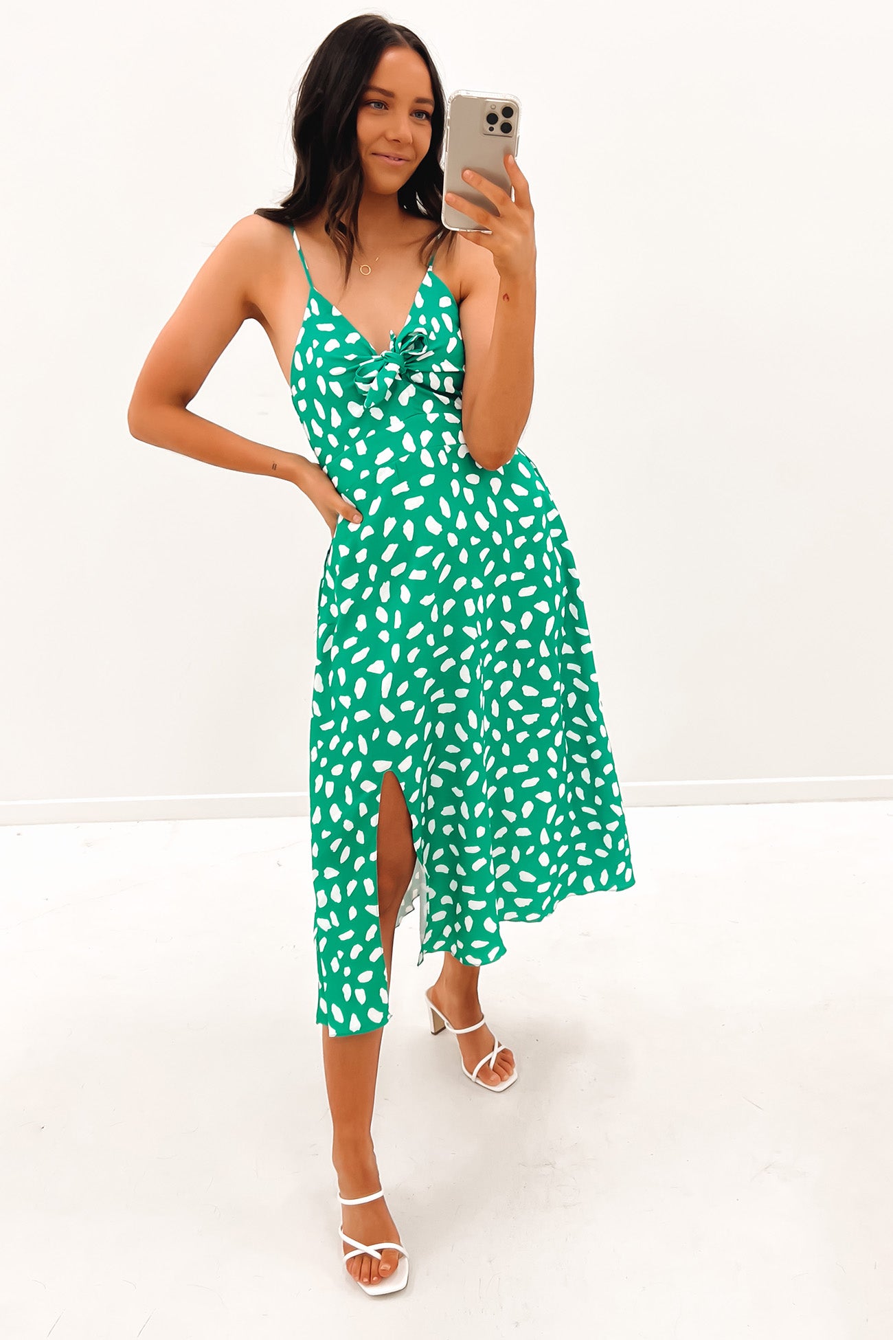 Victoria Midi Dress Green