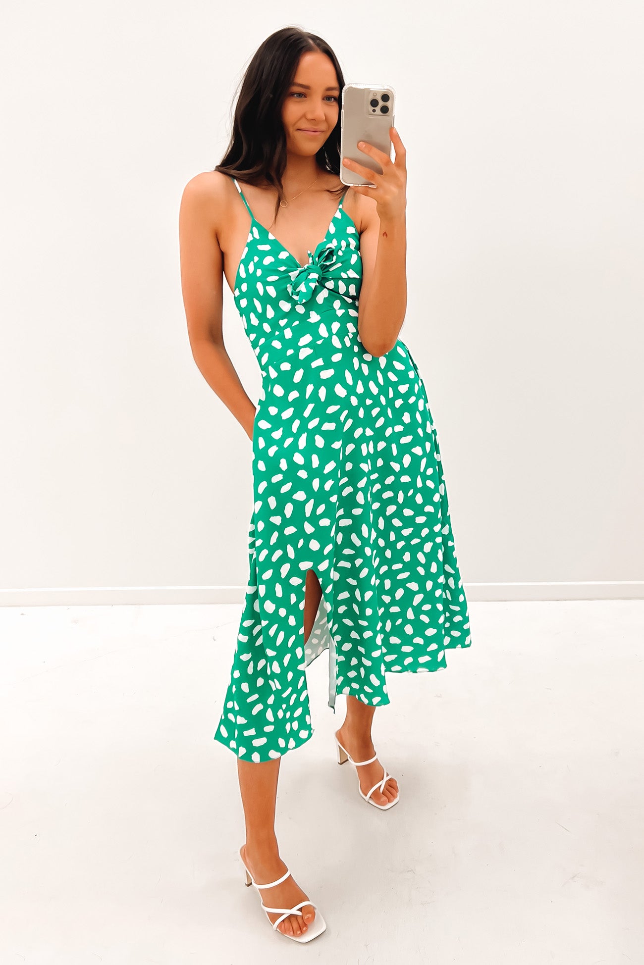 Victoria Midi Dress Green