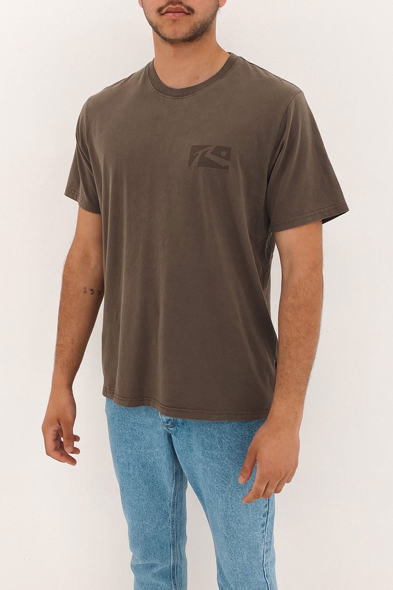 Washed In Short Sleeve Tee Falcon