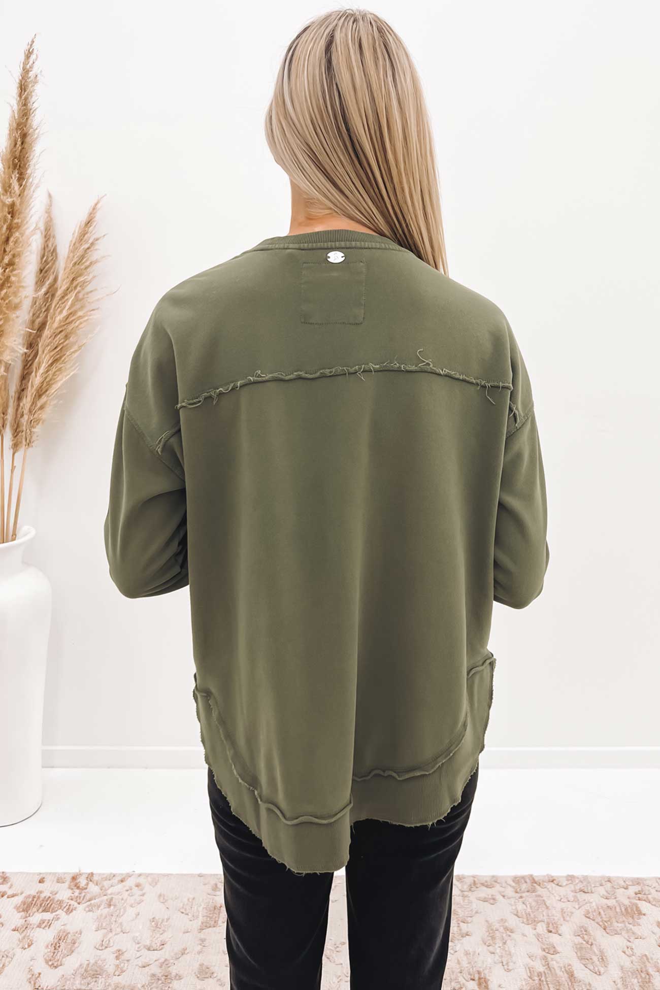 Washed Simplified Crew Khaki