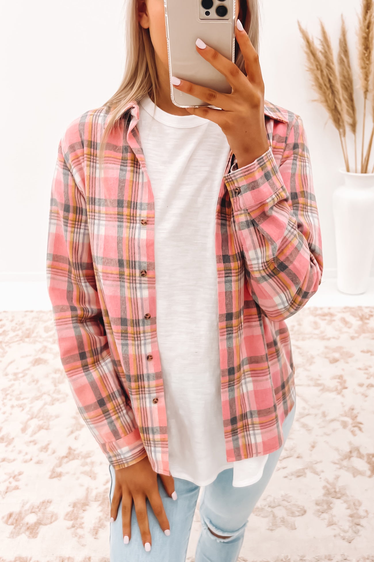 Weekend Shirt Pink Check