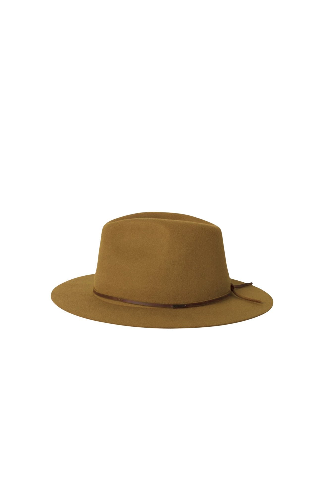 Wesley Packable Fedora Golden Brown