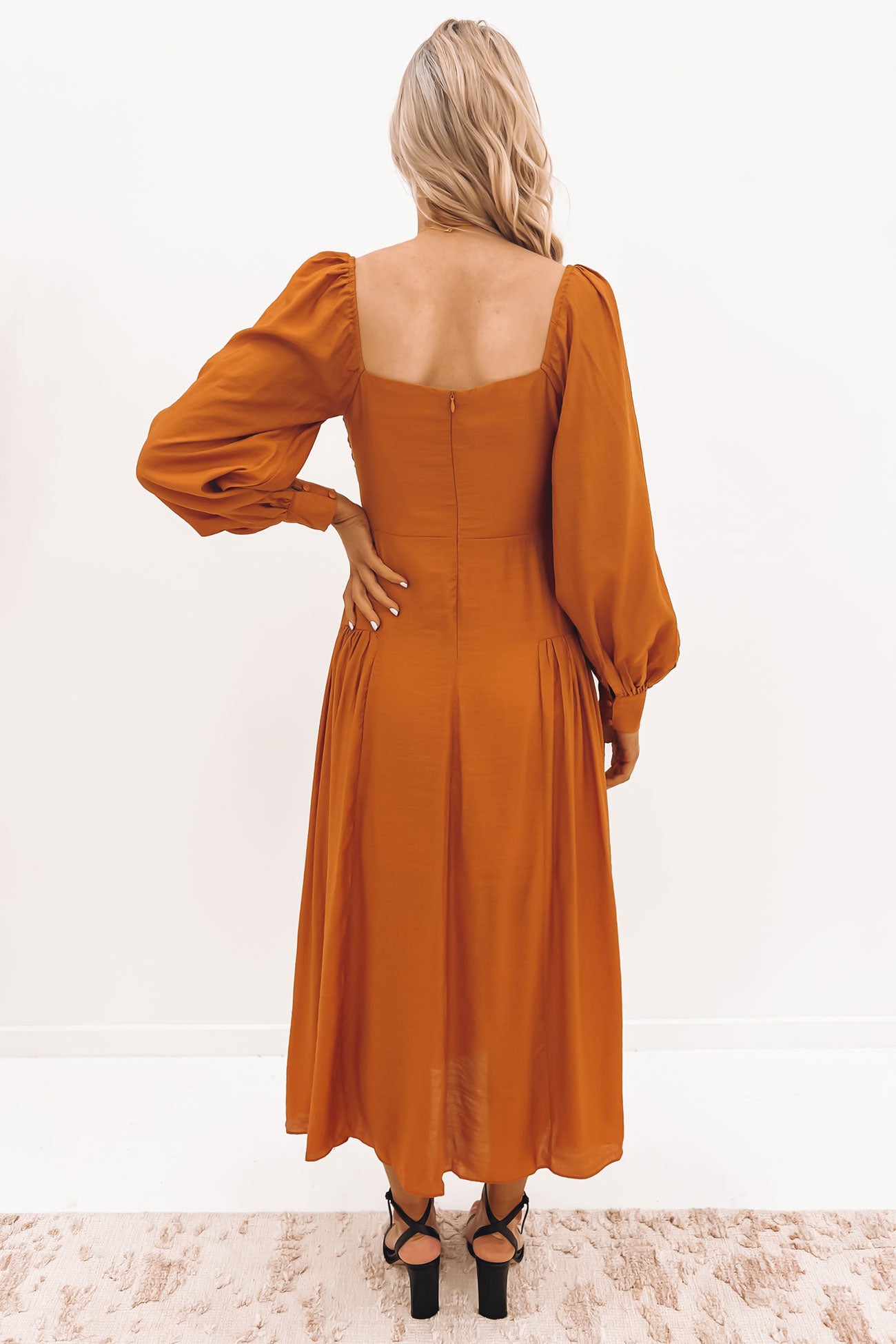 Whitly Maxi Dress Rust