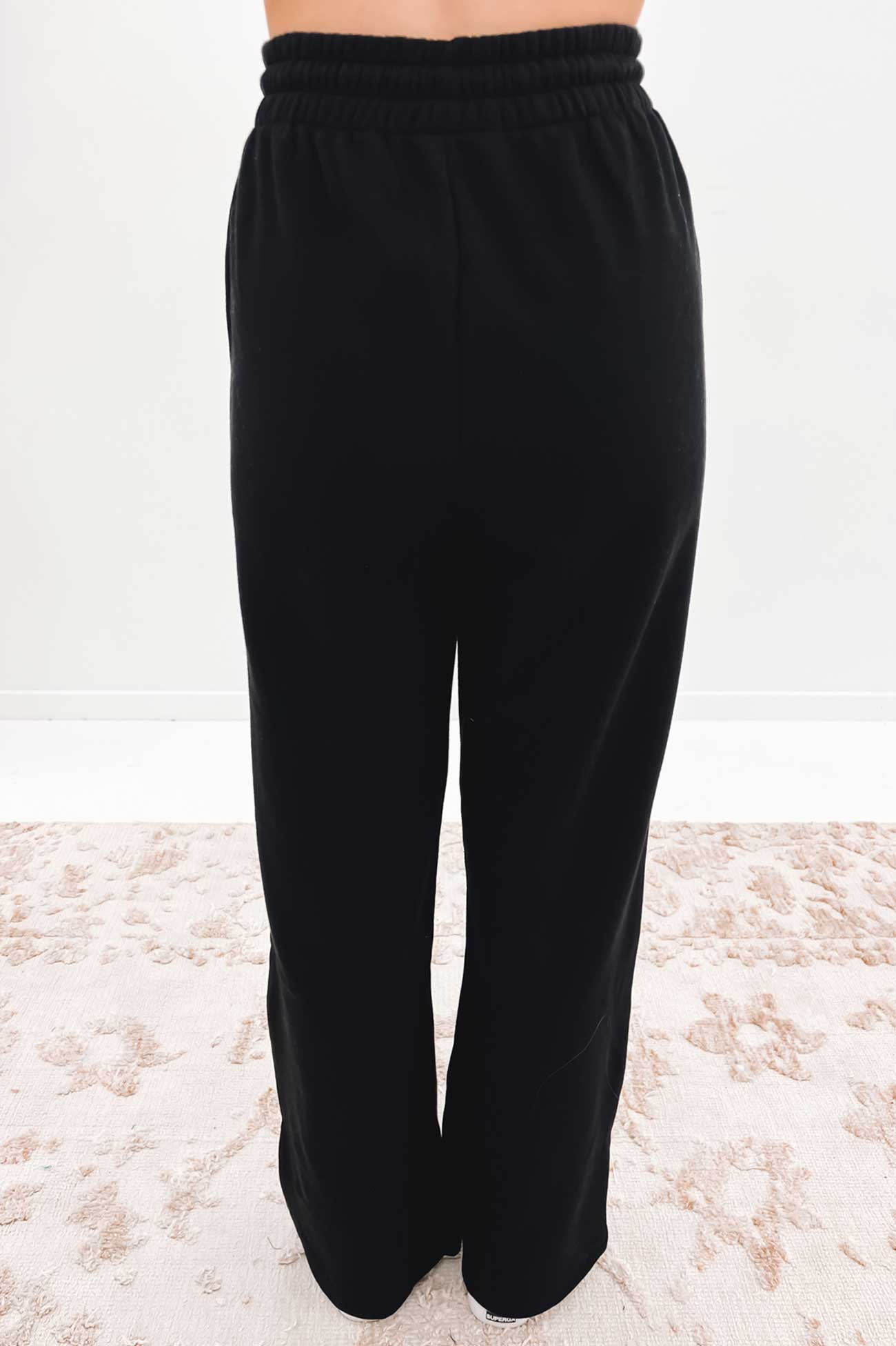 Wide Leg Jogger Black