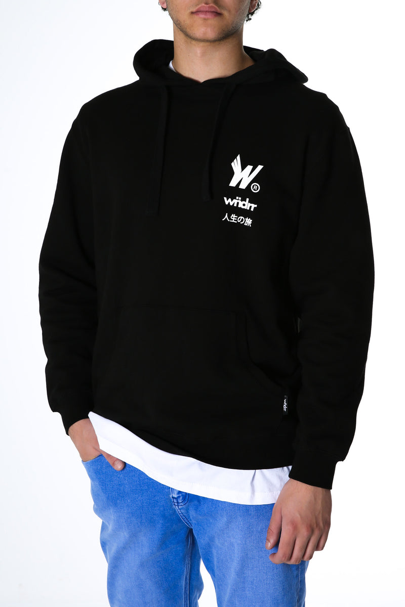 Wings Hood Sweat Black