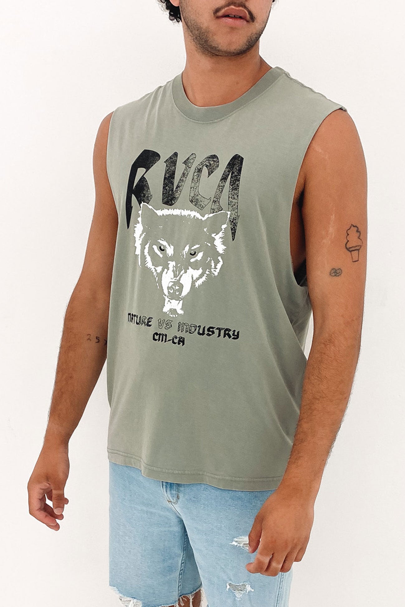 Wolfie Muscle Tee Metal