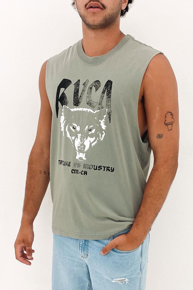 Wolfie Muscle Tee Metal