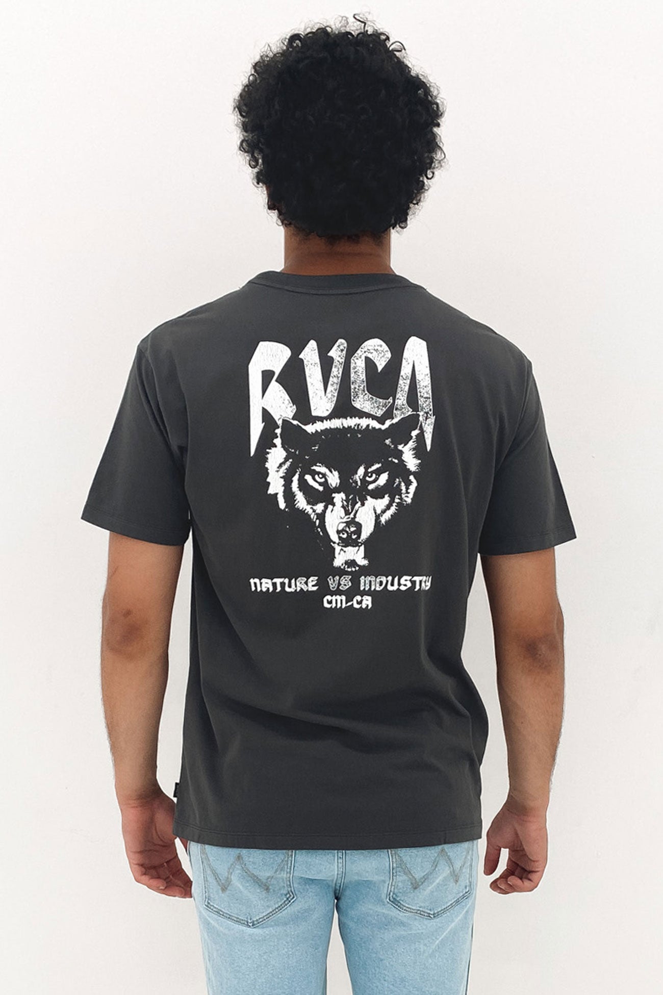 Wolfie Short Sleeve Tee Washed Black