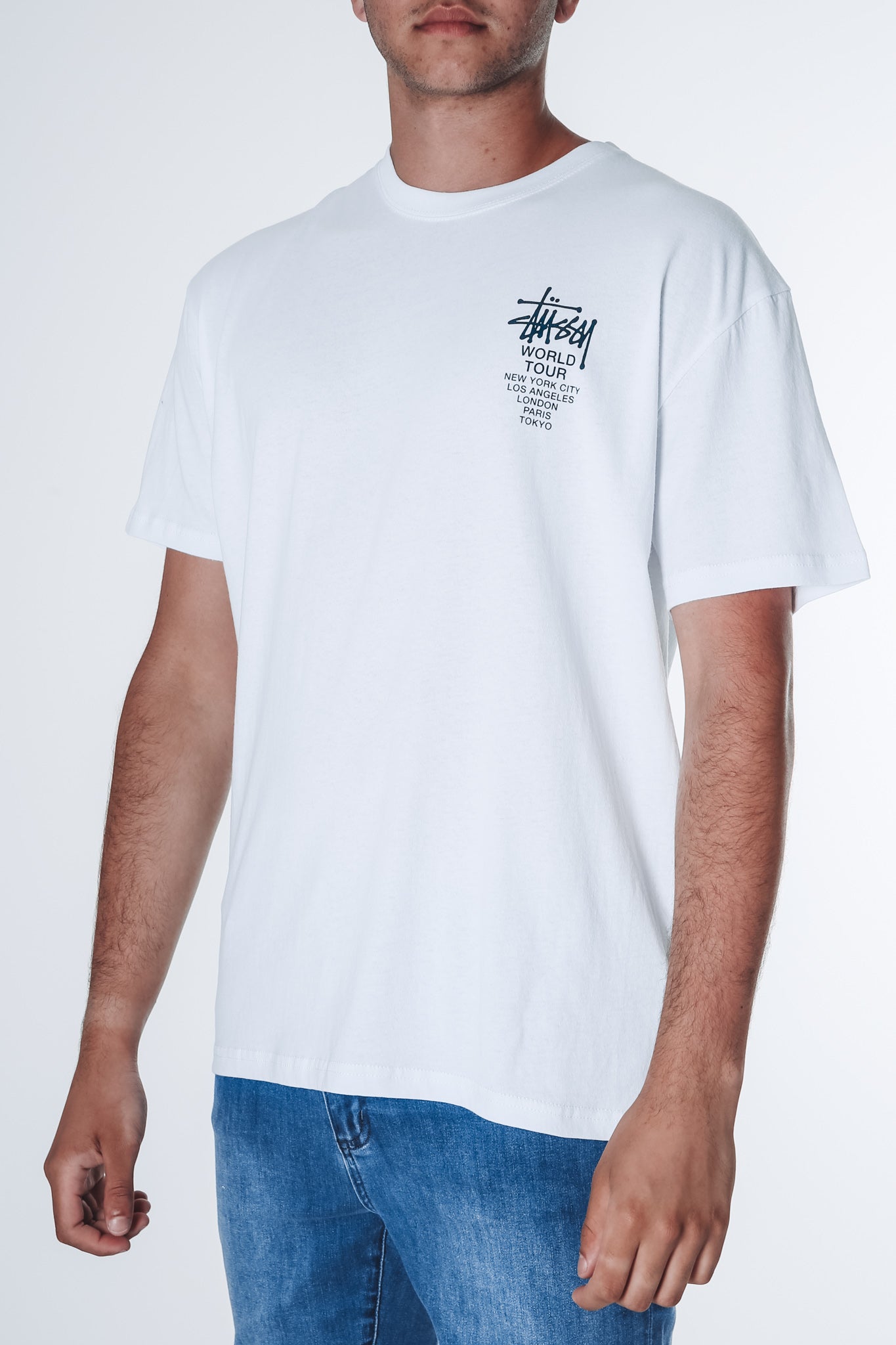 World Tour Short Sleeve Tee White Bottle