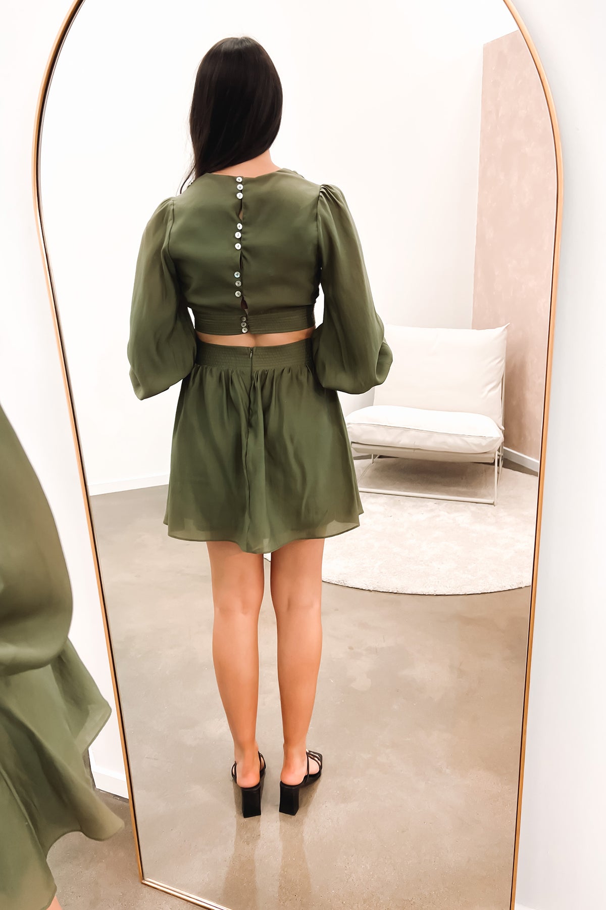 Worthington Mini Dress Olive - Jean Jail