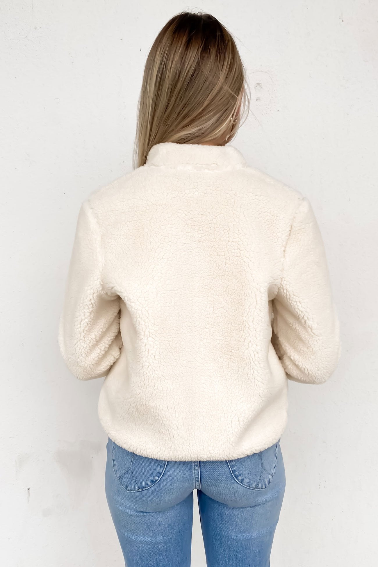 Wuzer Fuzzer Zip Sweater Cloud