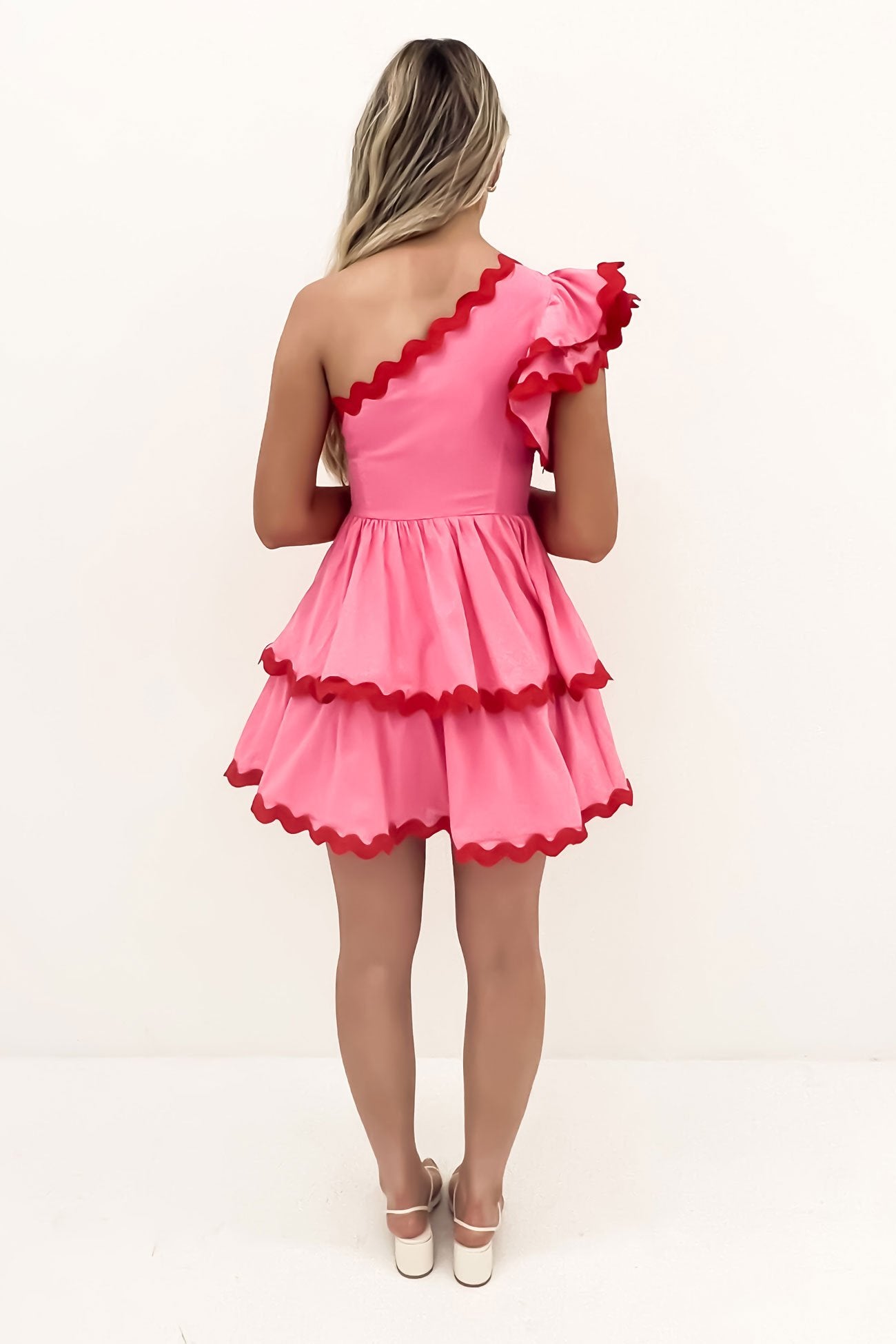 Xylah Mini Dress Pink Red